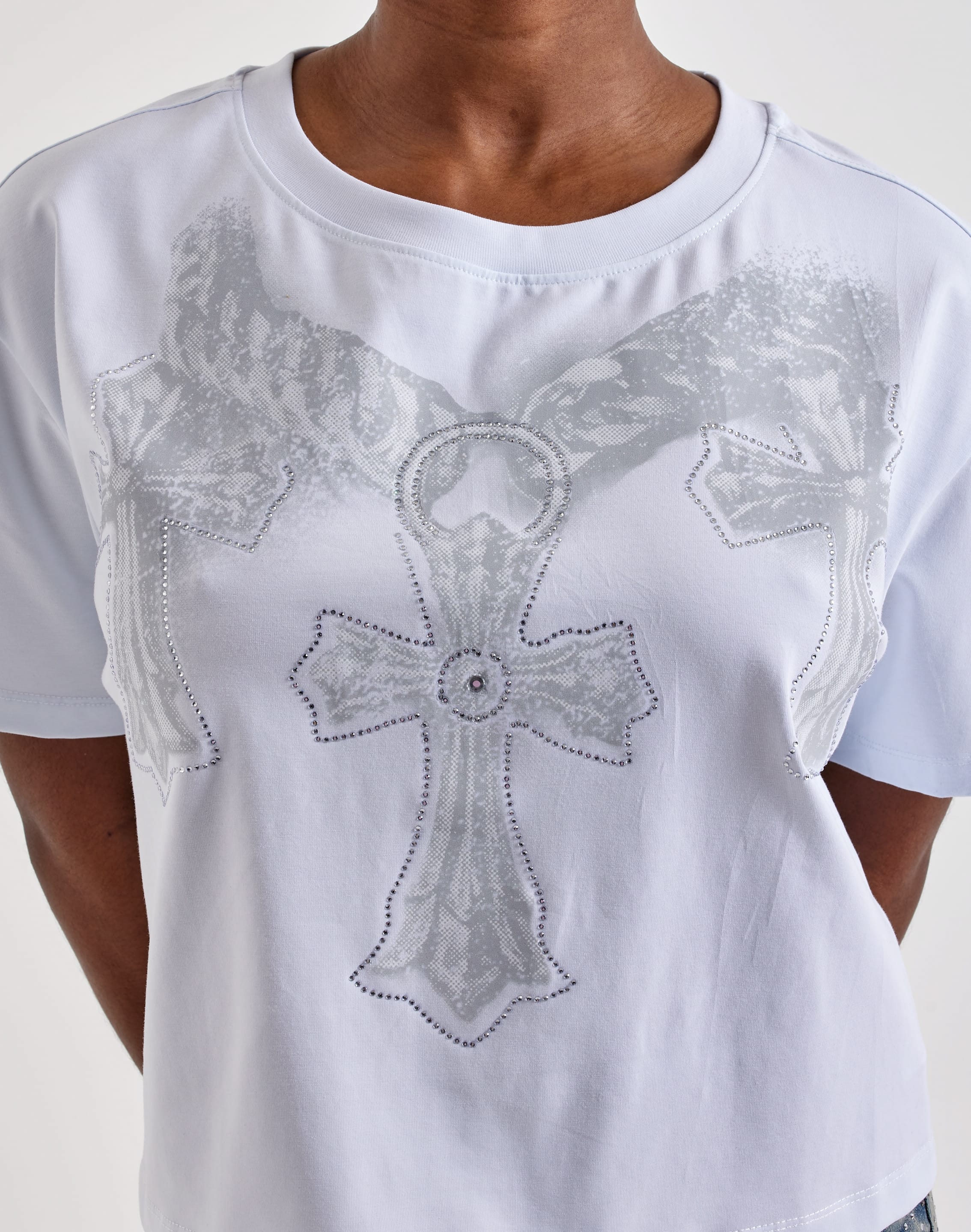 Photo of Roku Studio Chrome Boxy Cropped Tee