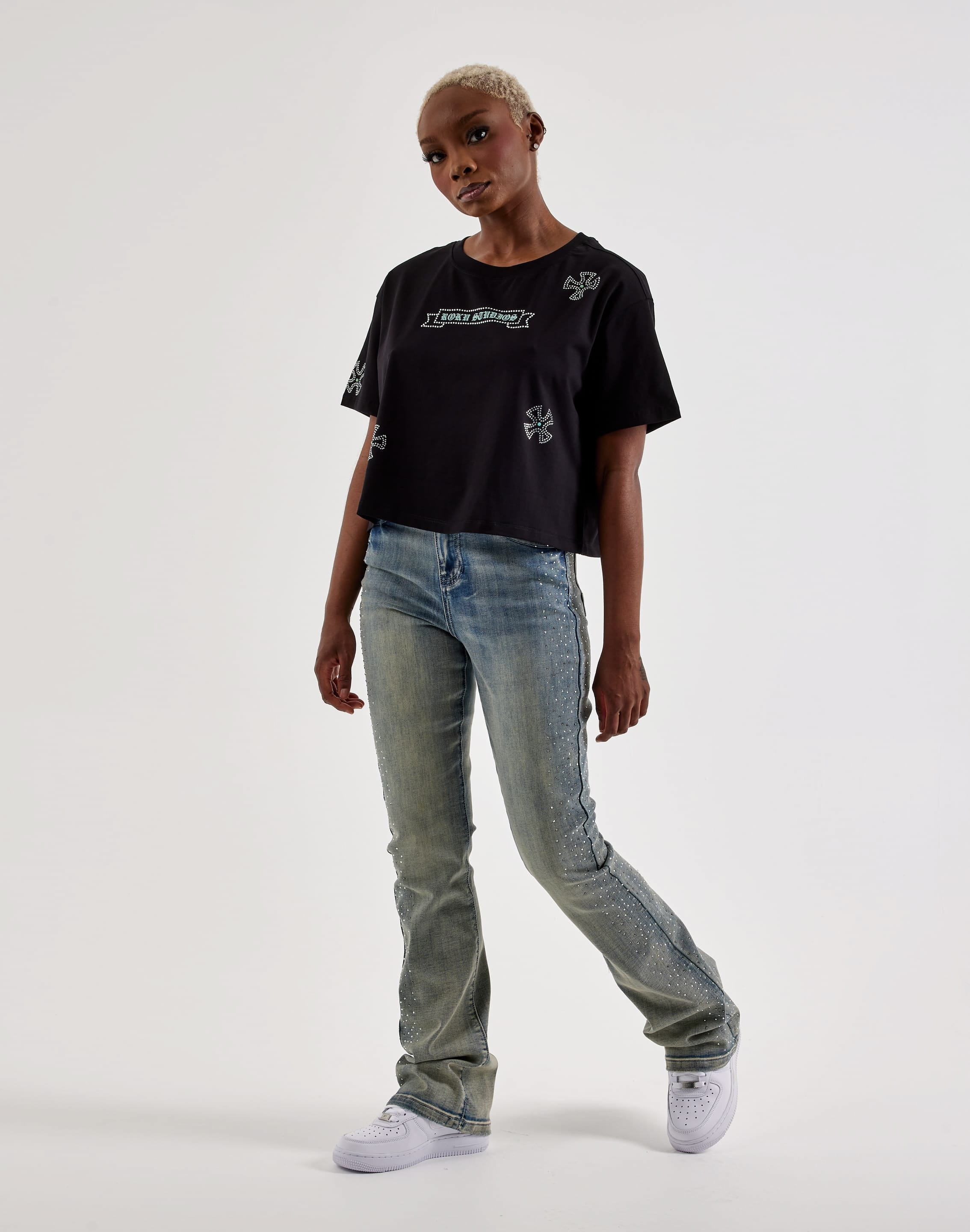 Photo of Roku Studio Big Cross Boxy Cropped Tee