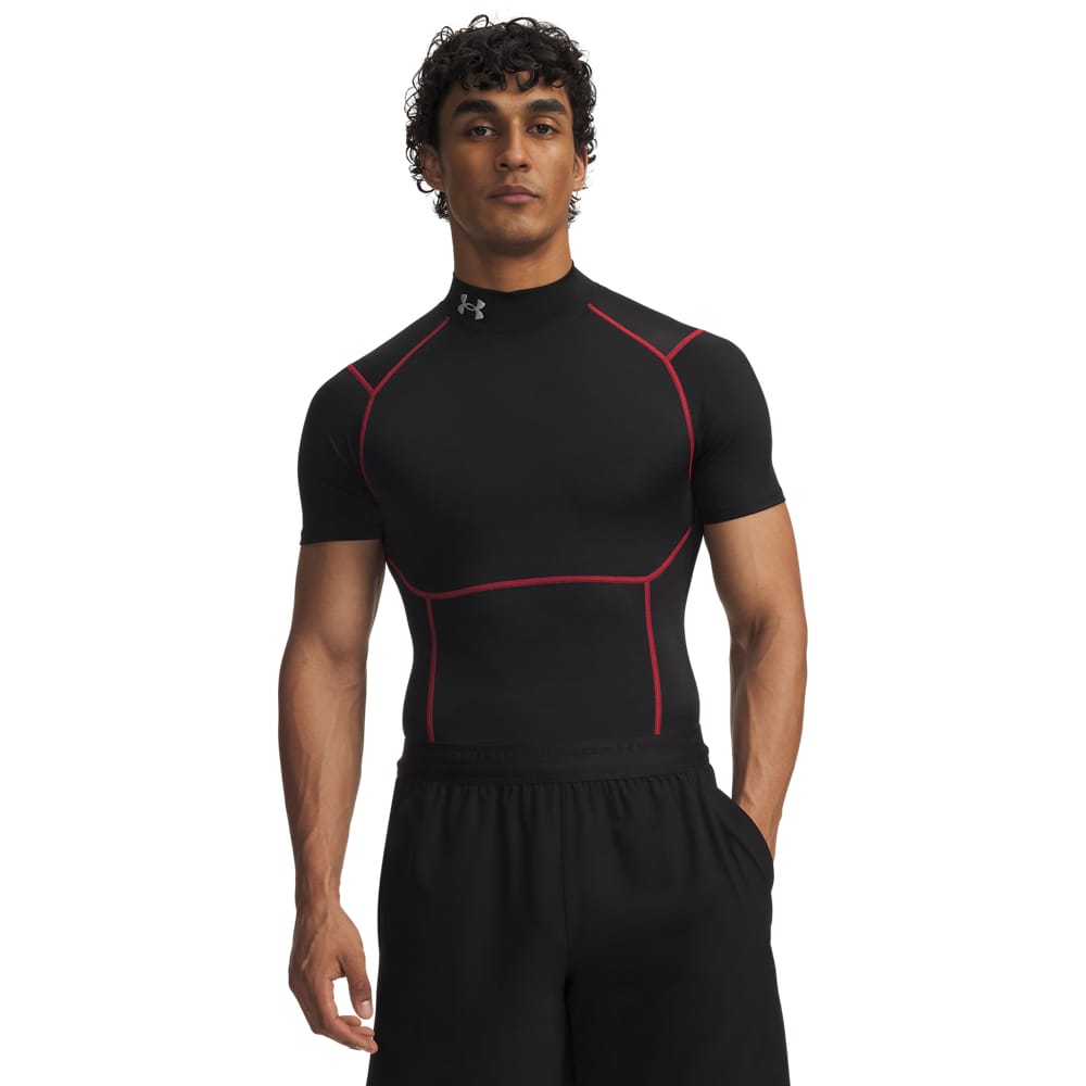 Under Armour HeatGear Elite Compression Mock Short Sleeve, image 1 of 2