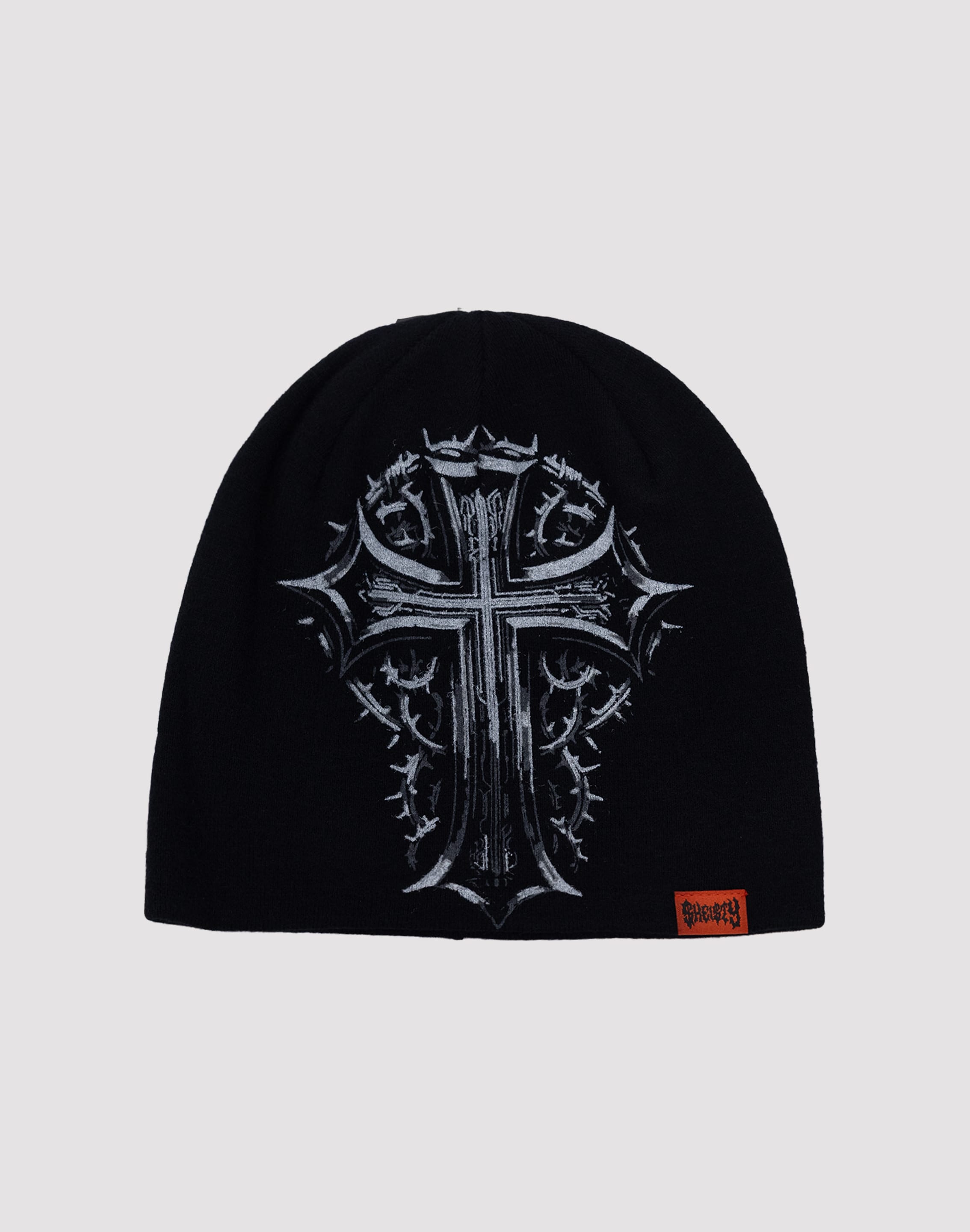 Sheisty Gothic Cross Beanie, image 1 of 2