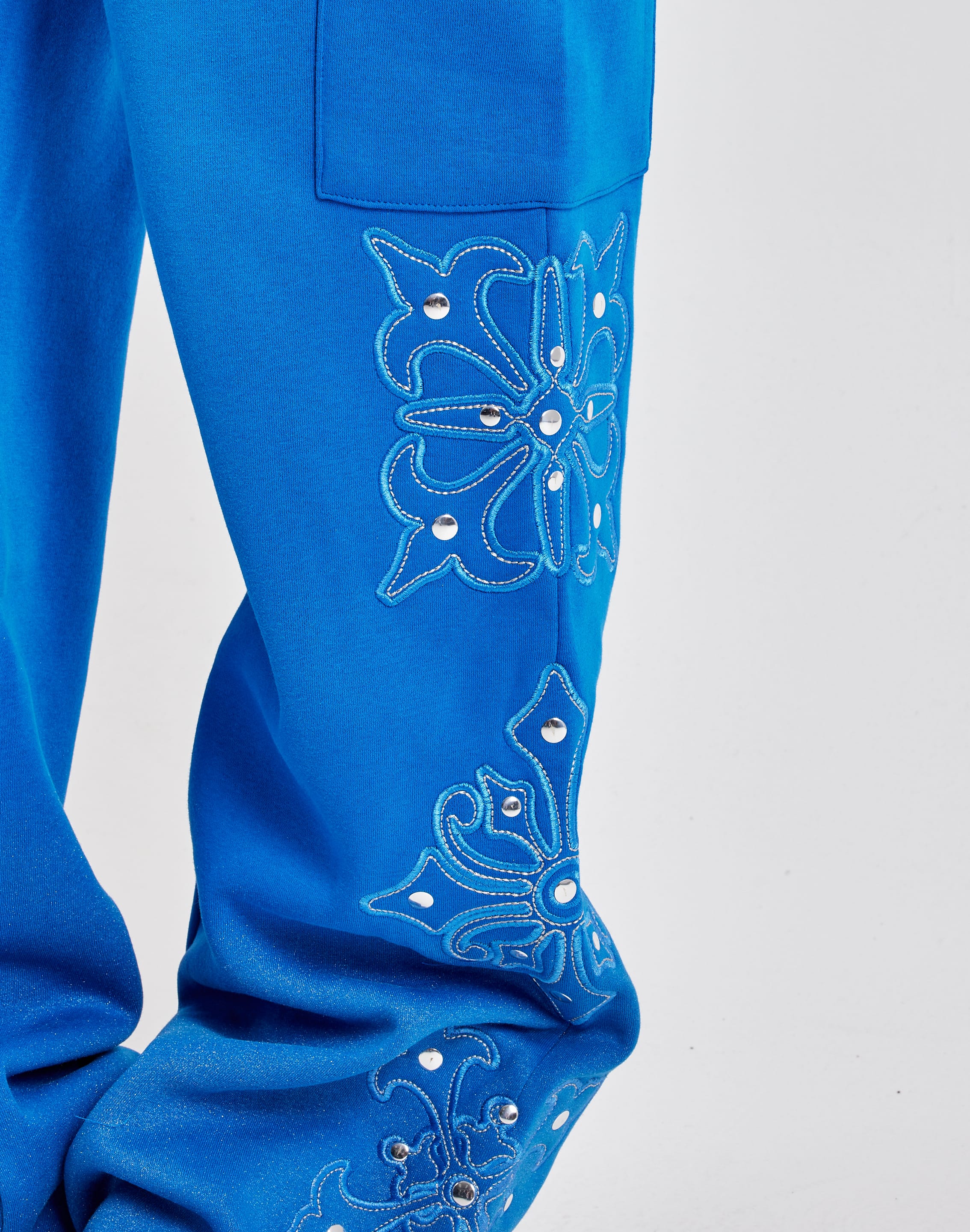 Photo of Smoke Rise Studded Fleece Cargo Sweatpants