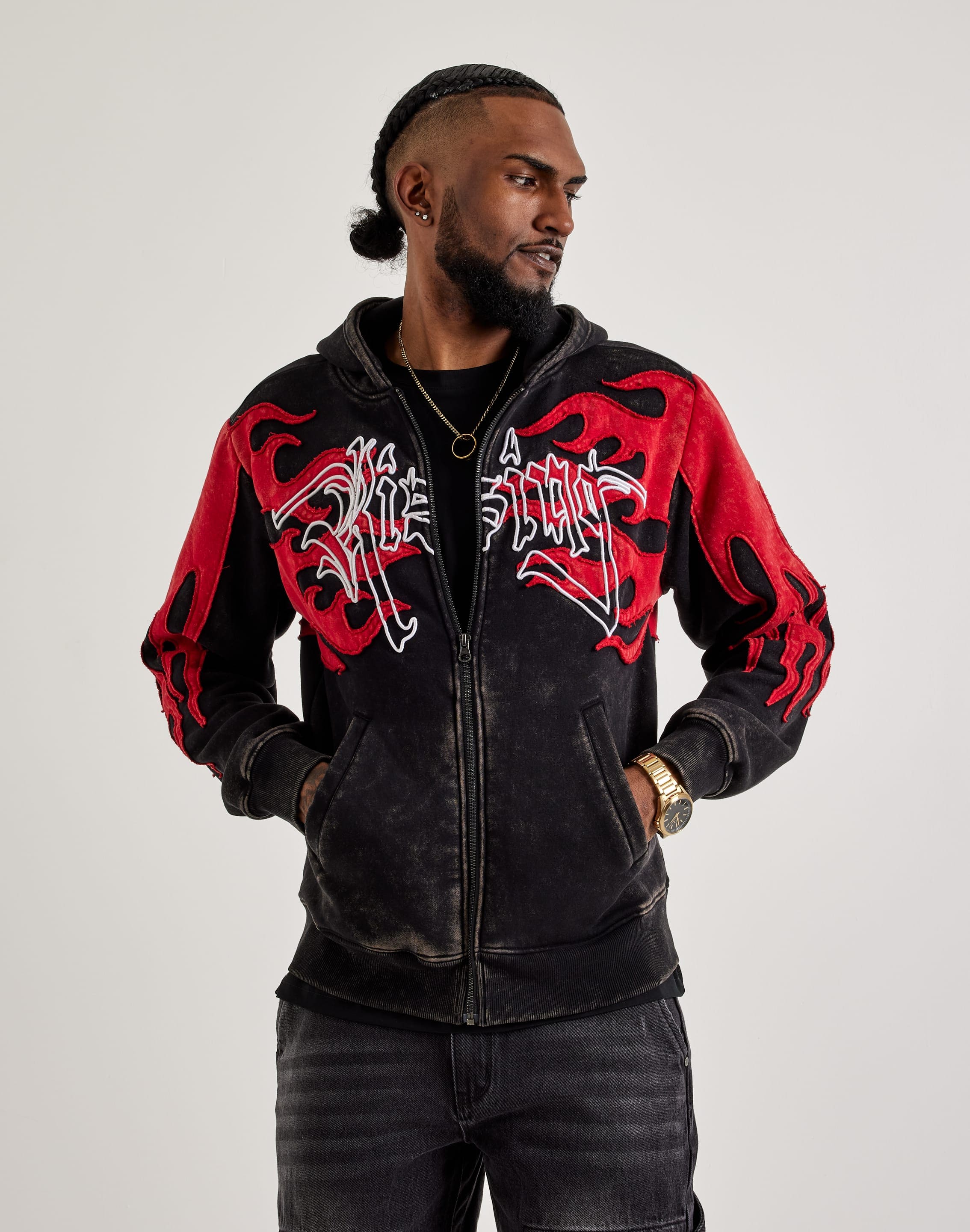 Smoke Rise Flame Full-Zip Fleece Hoodie – DTLR