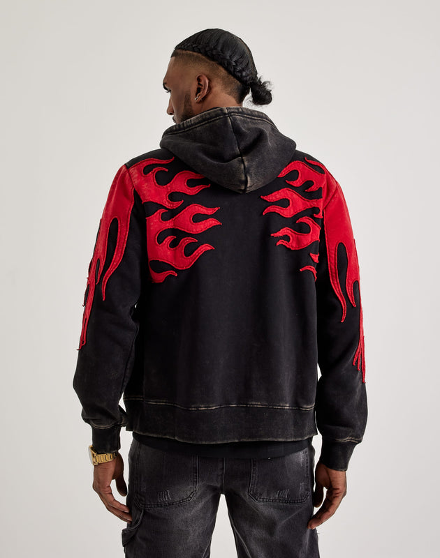 Starlit Smoke Graphic Hoodie Tee main image 1