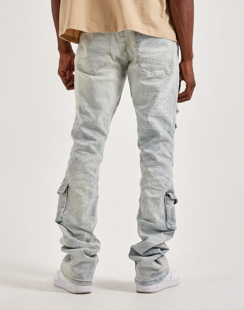 Smoke Rise Utility Pocket Stacked Denim Jeans – DTLR