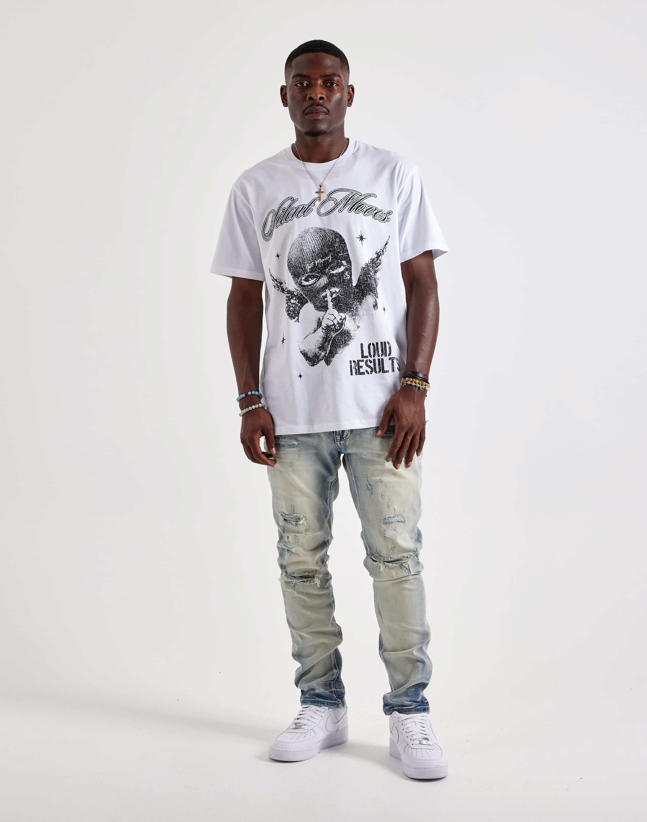Photo of Smoke Rise Slim Whisker Distressed Denim Jeans