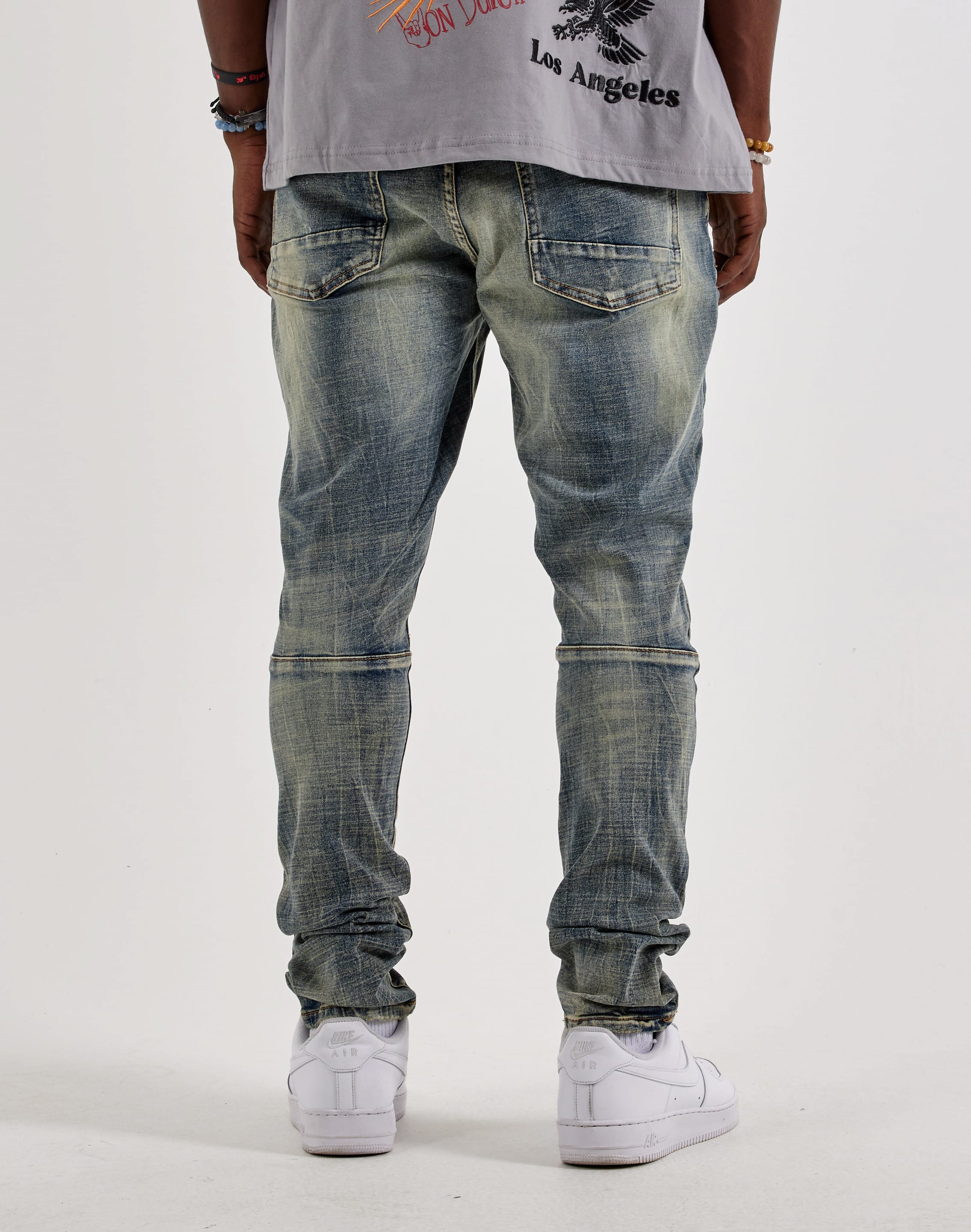 Smoke Rise Slim Distressed Denim Jeans, image 3 of 4