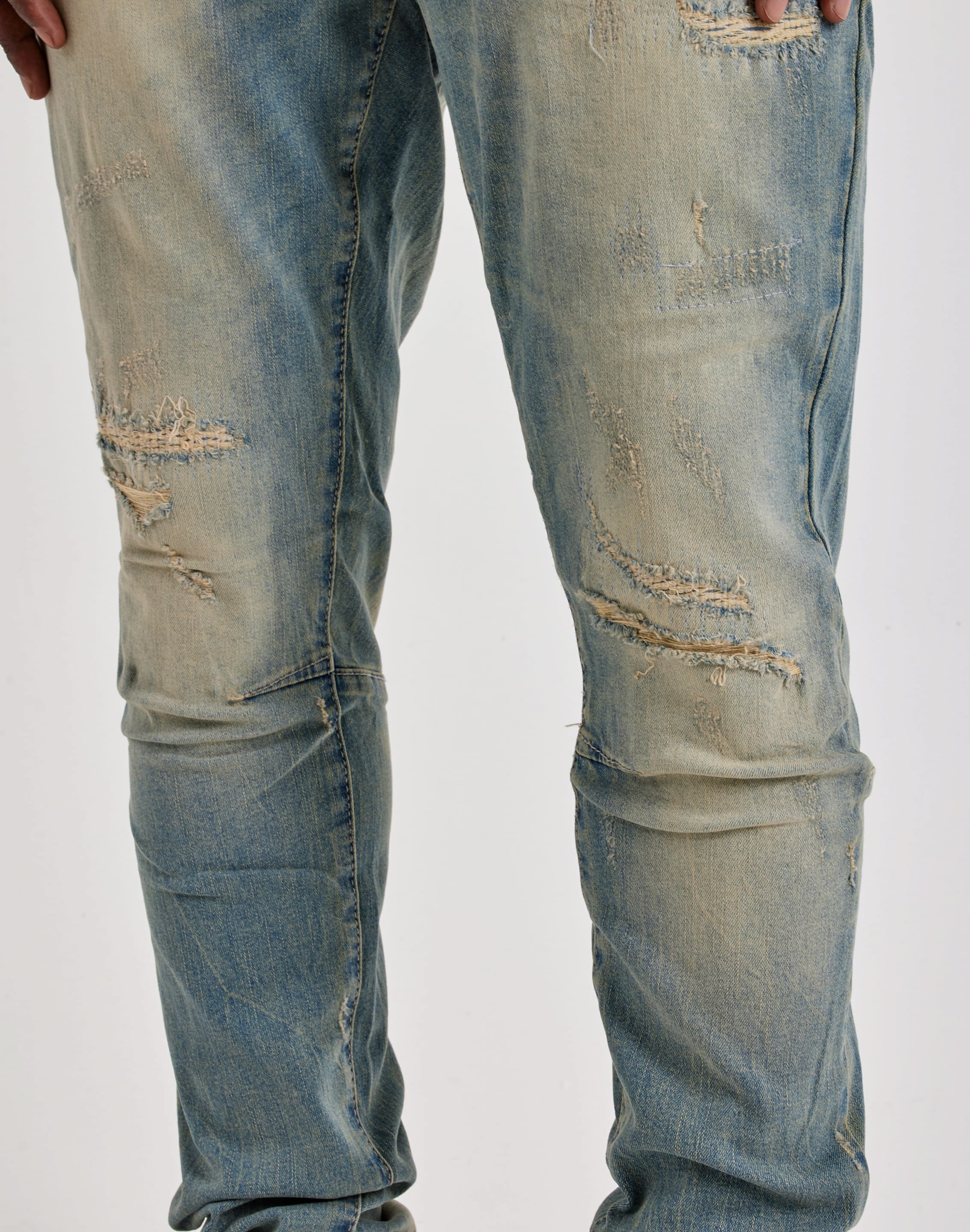 Smoke Rise Slim Distressed Denim Jeans, image 2 of 4