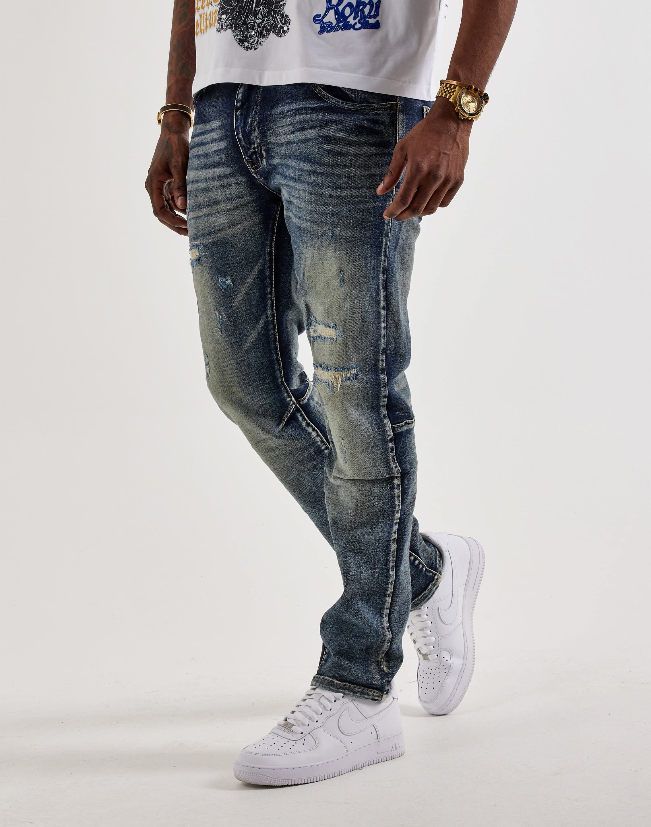 Smoke Rize Tag Smoke Rise Slim Distressed Denim Jeans – DTLR