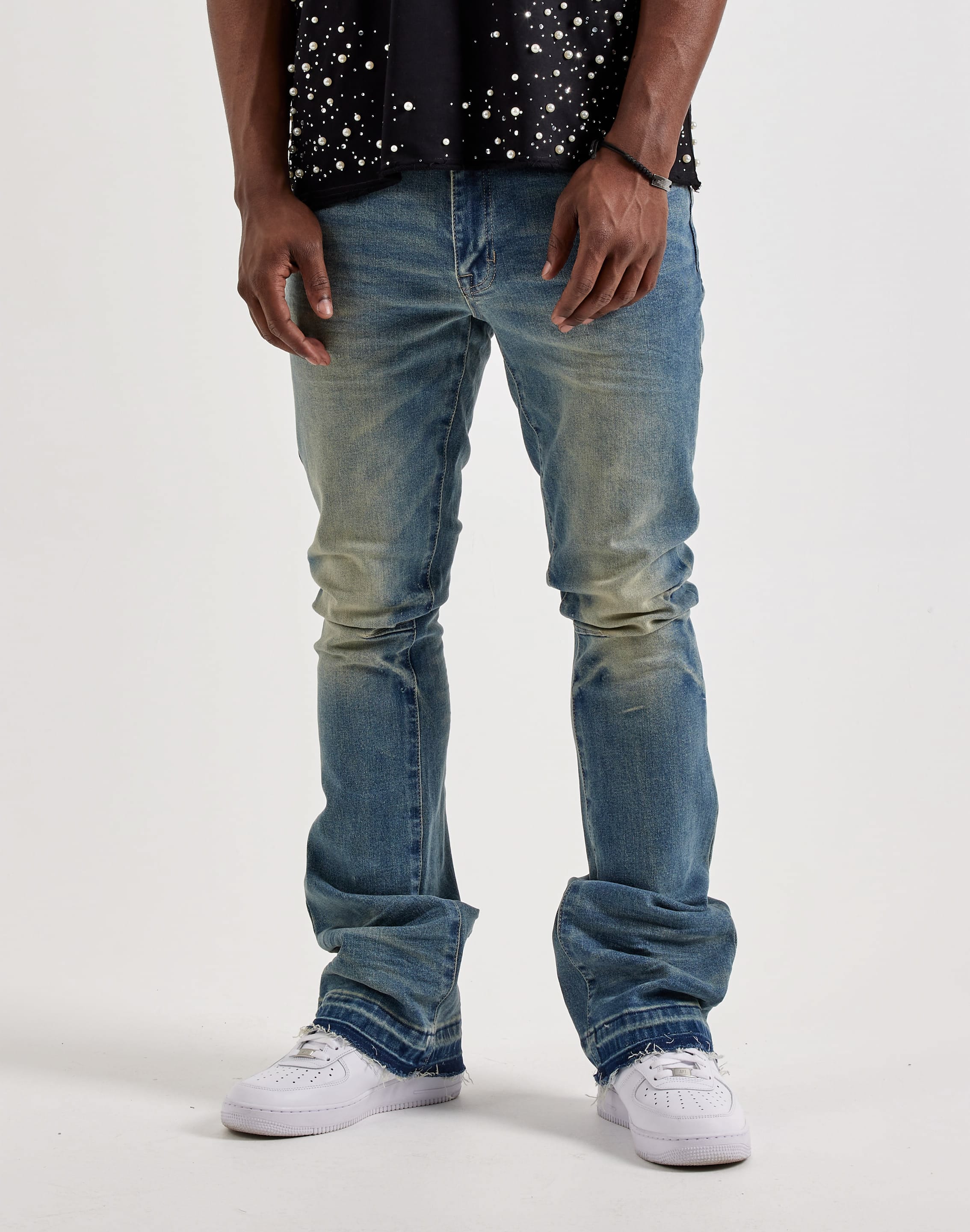 Photo of Smoke Rise Stacked Denim Jeans