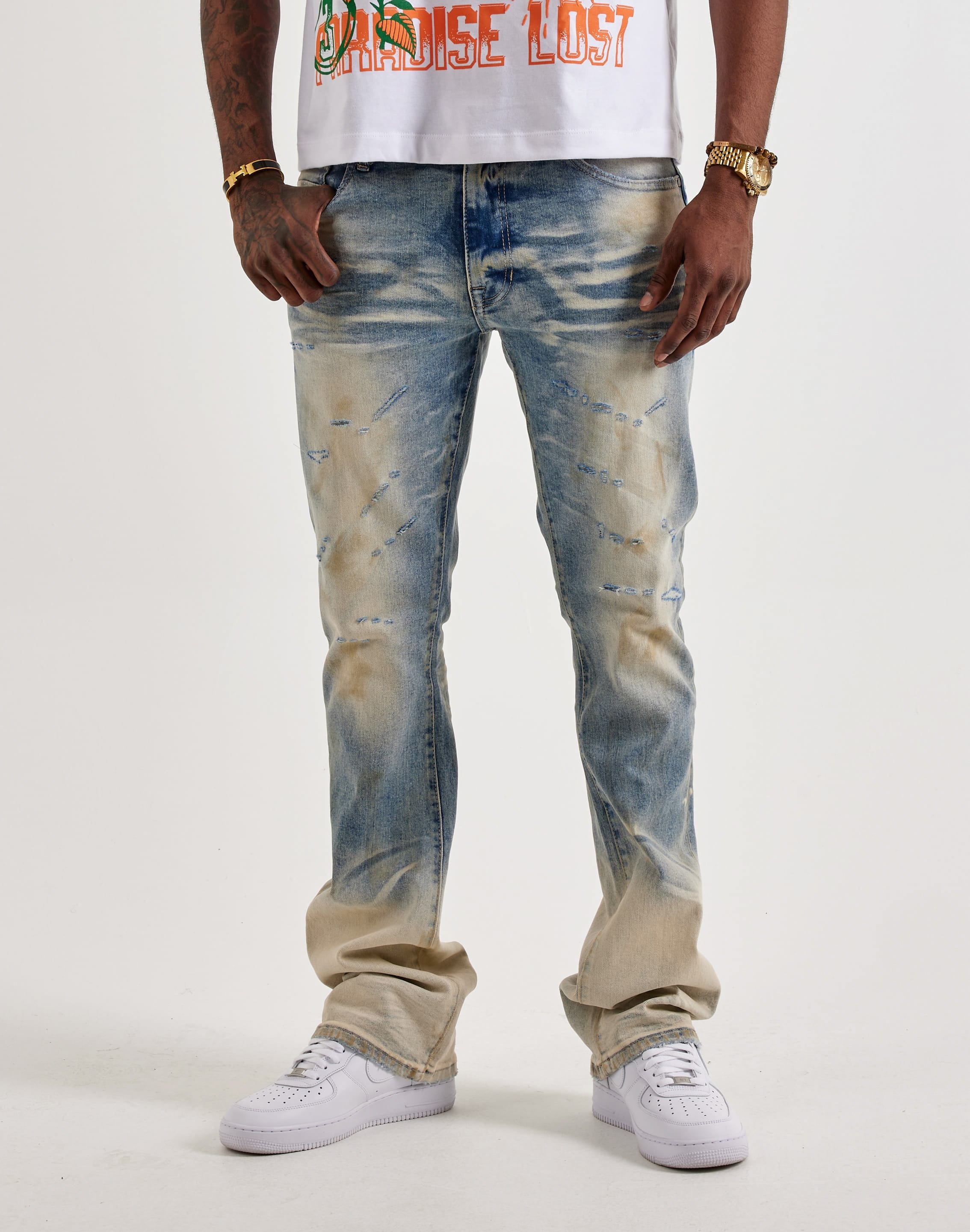 Photo of Smoke Rise Slim Distressed Denim Jeans