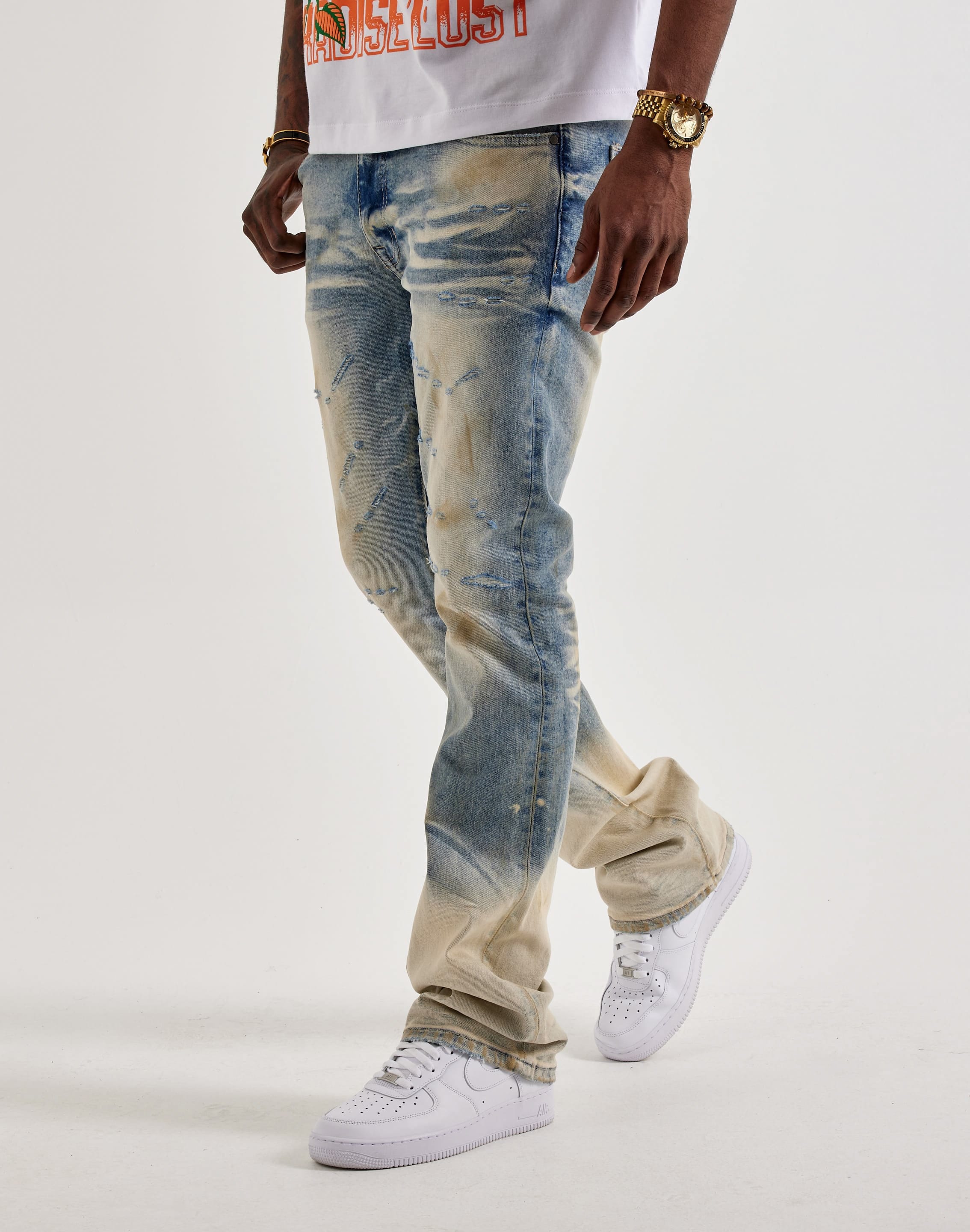 Photo of Smoke Rise Slim Distressed Denim Jeans