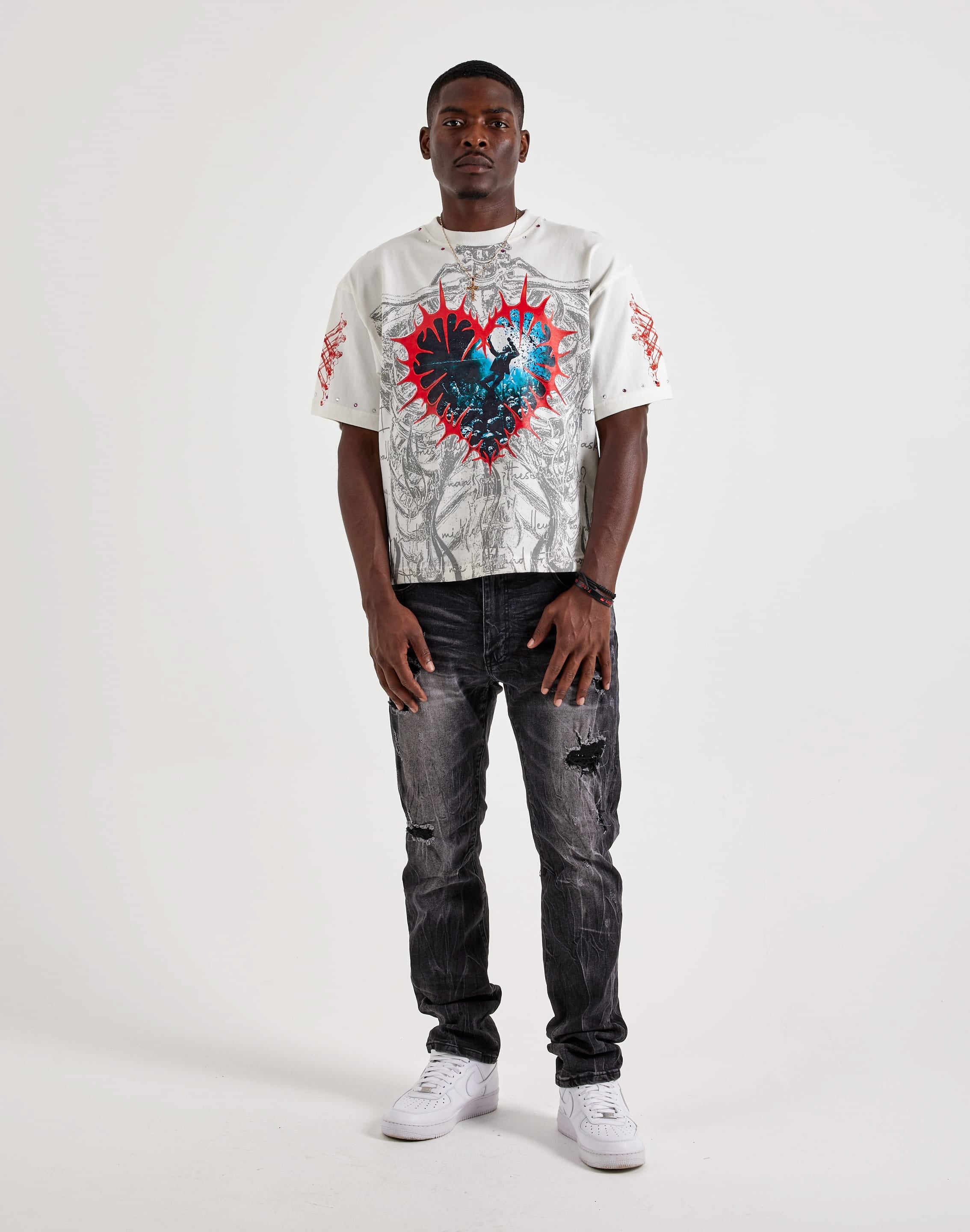 Smoke Rise Grunge Distressed Slim Denim Jeans, image 4 of 4