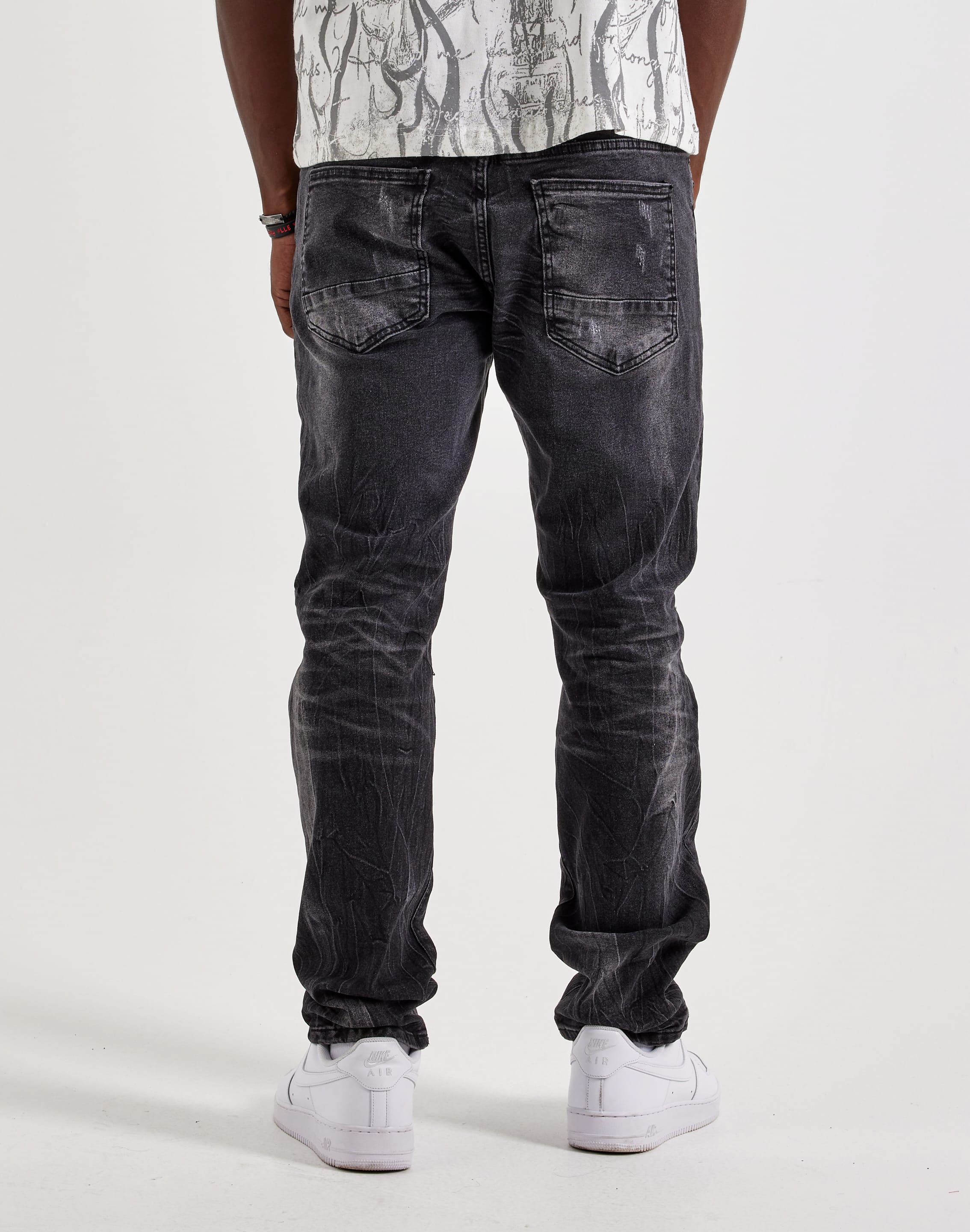 Smoke Rise Grunge Distressed Slim Denim Jeans, image 3 of 4