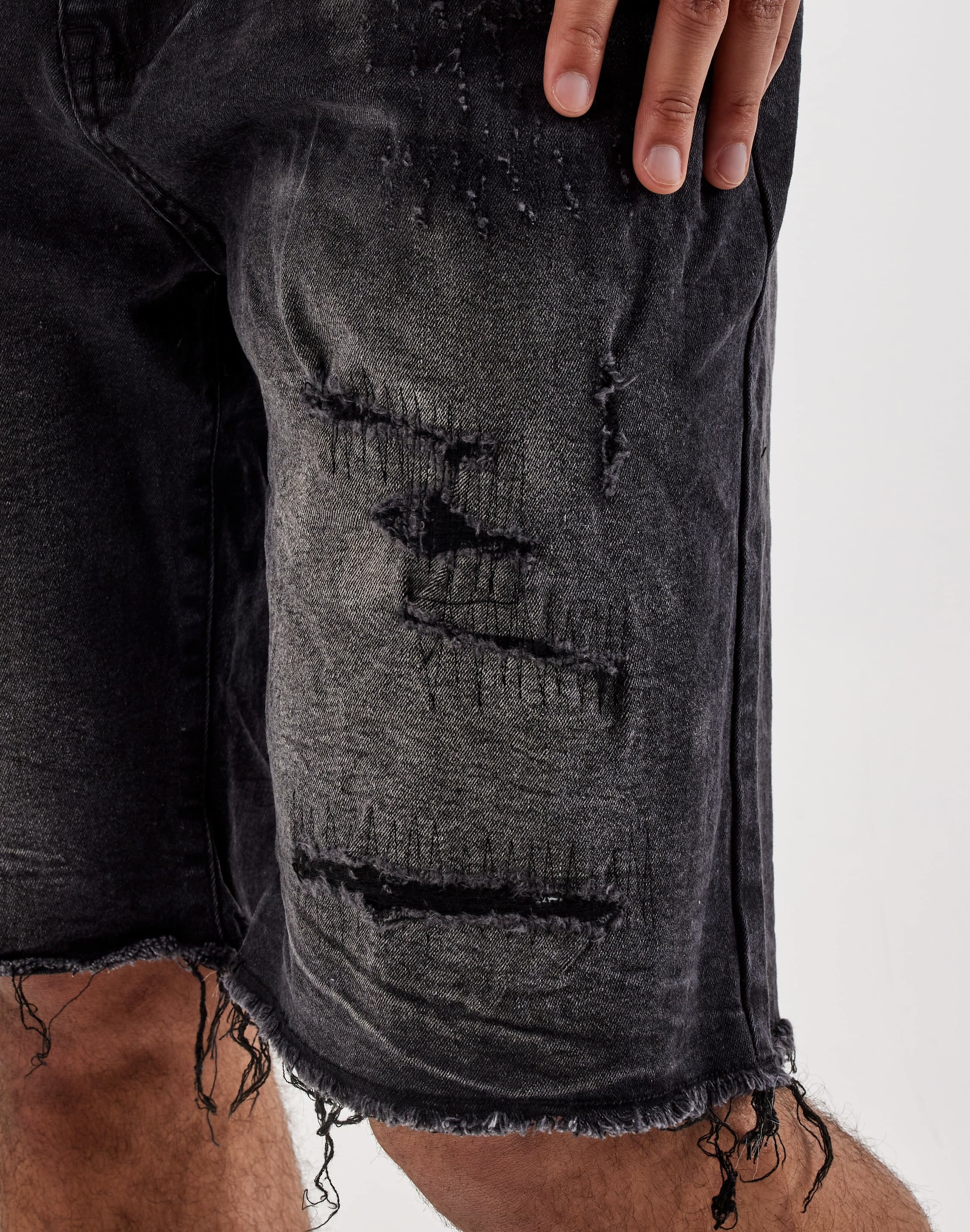 Photo of Smoke Rise Distressed Denim Shorts
