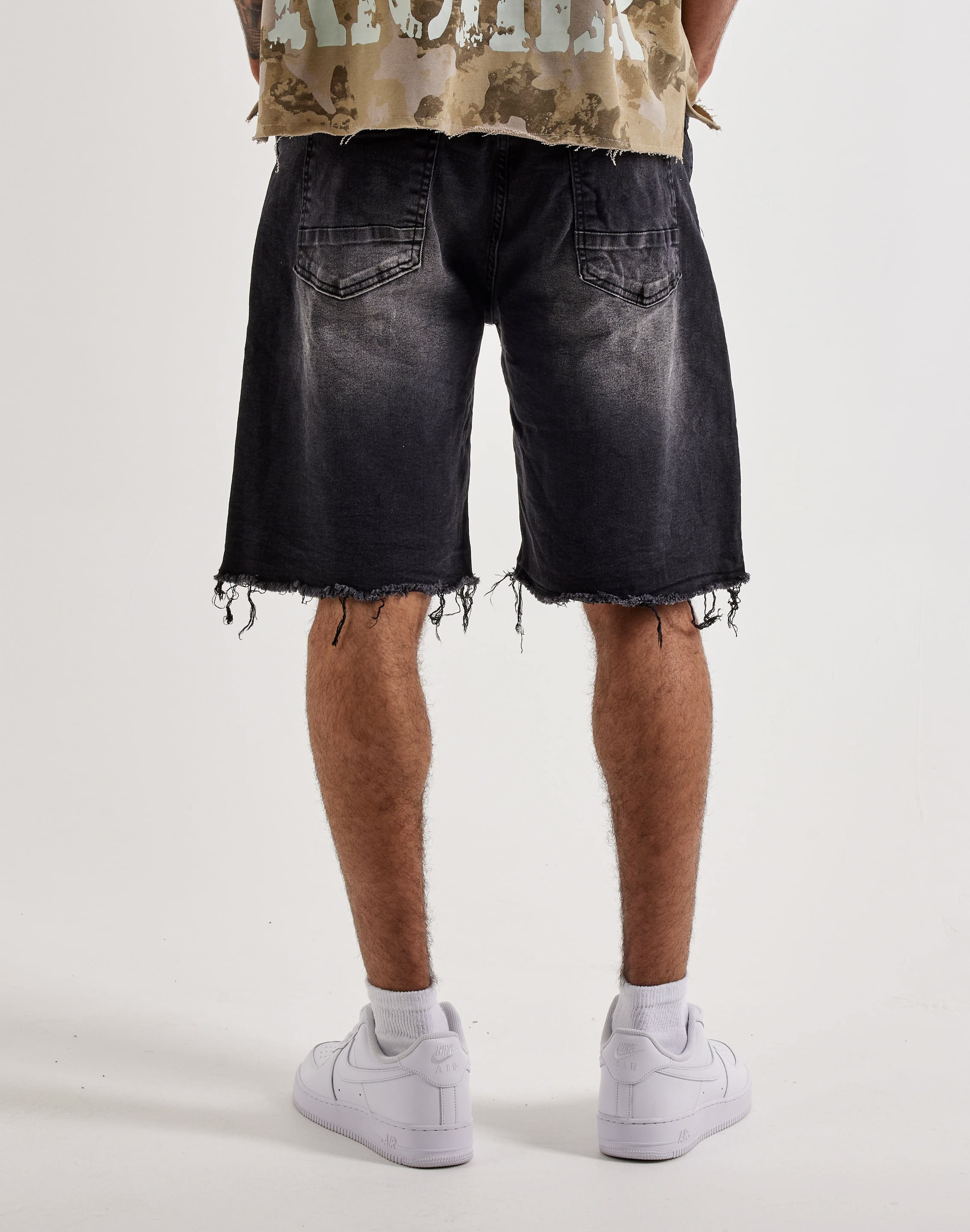 Photo of Smoke Rise Distressed Denim Shorts