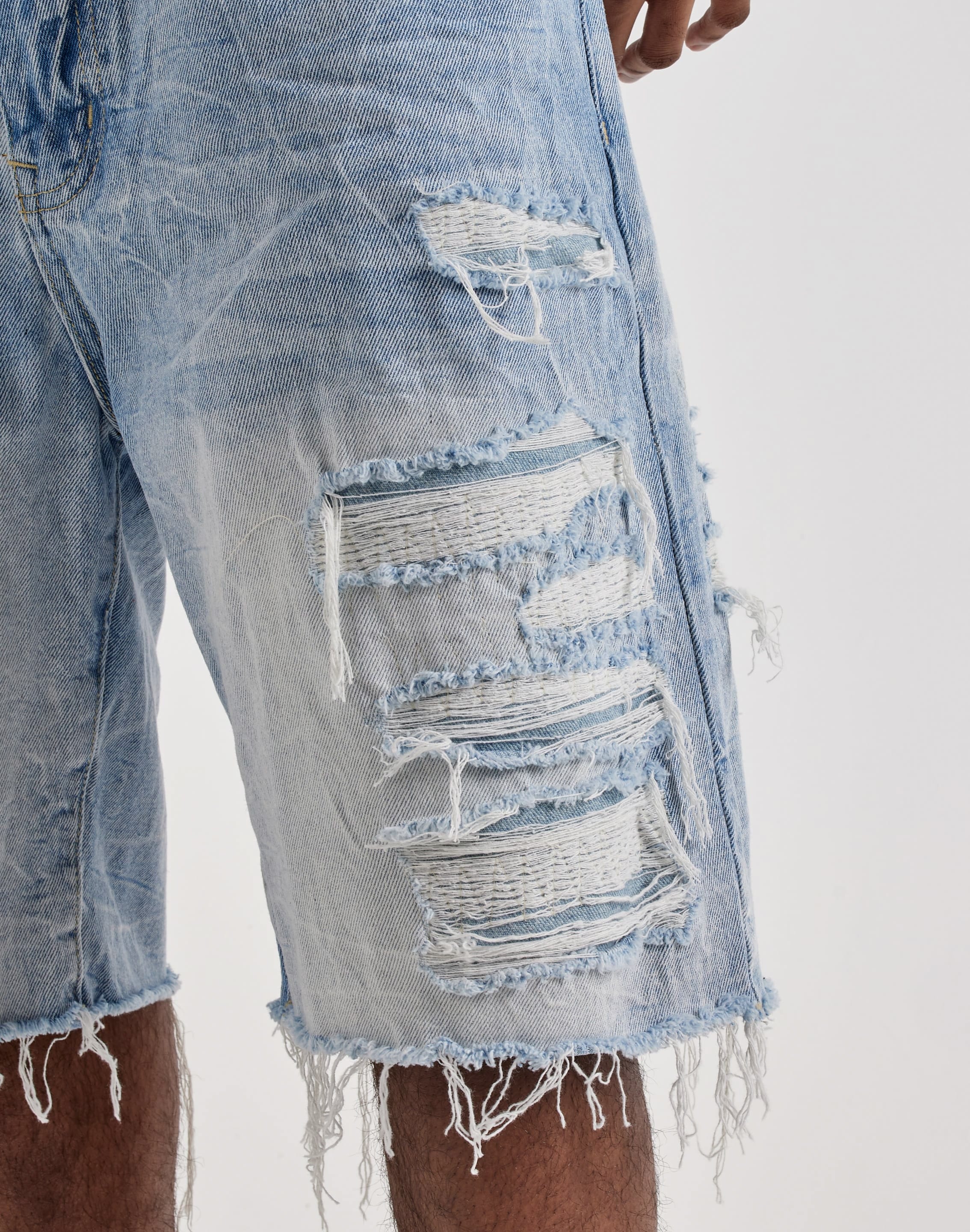 Photo of Smoke Rise Distressed Denim Shorts
