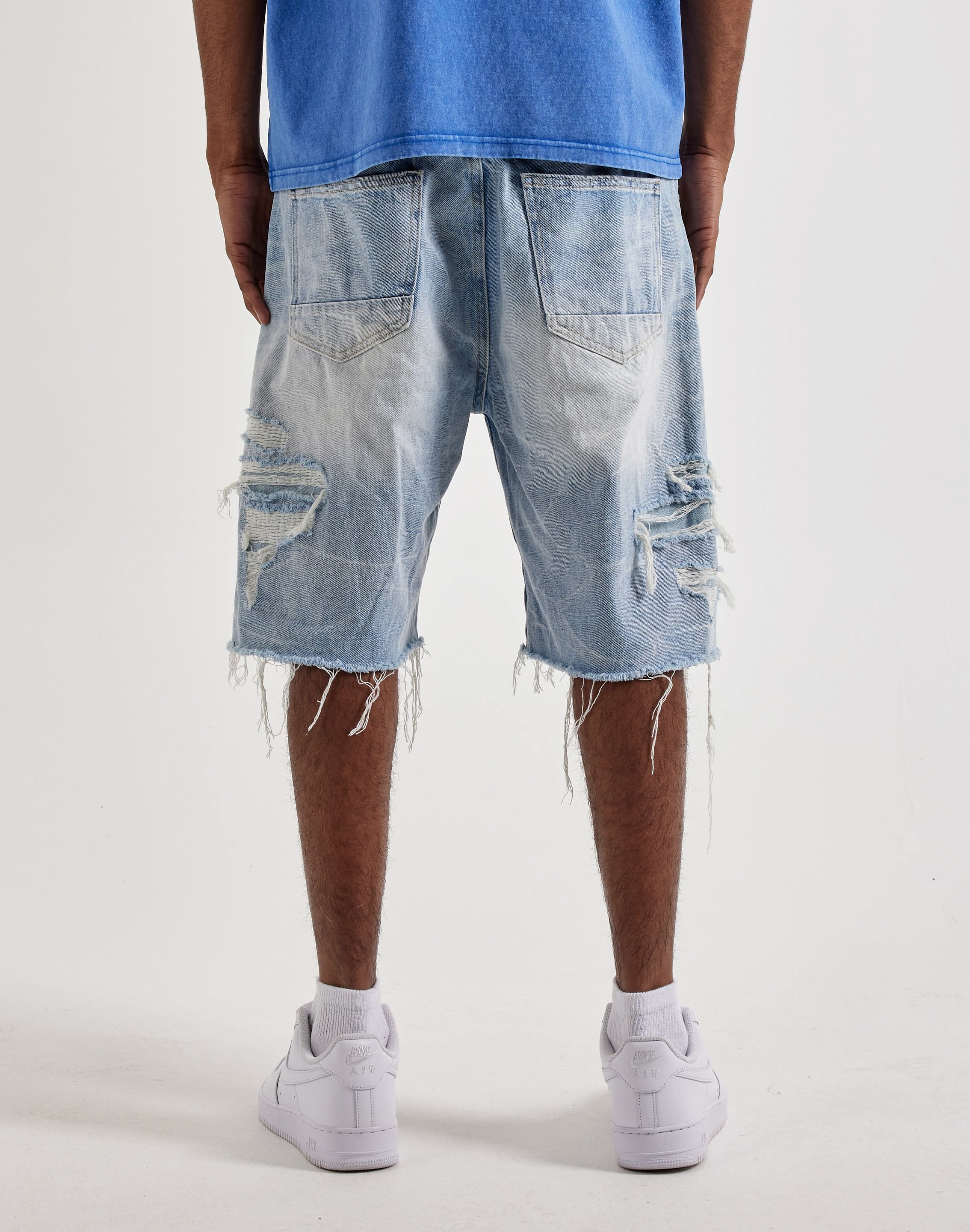 Photo of Smoke Rise Distressed Denim Shorts