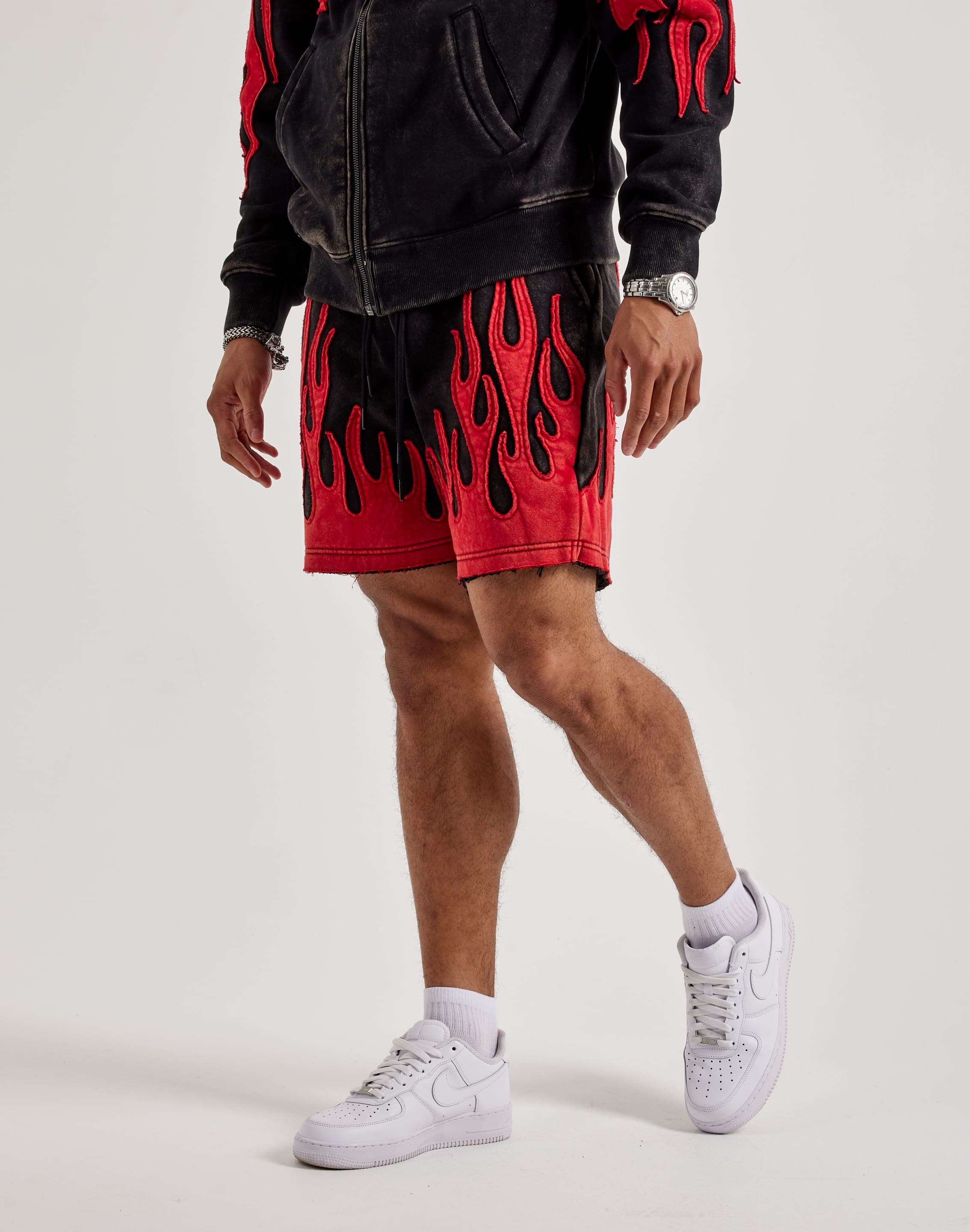 Smoke Rise Flame Fleece Shorts