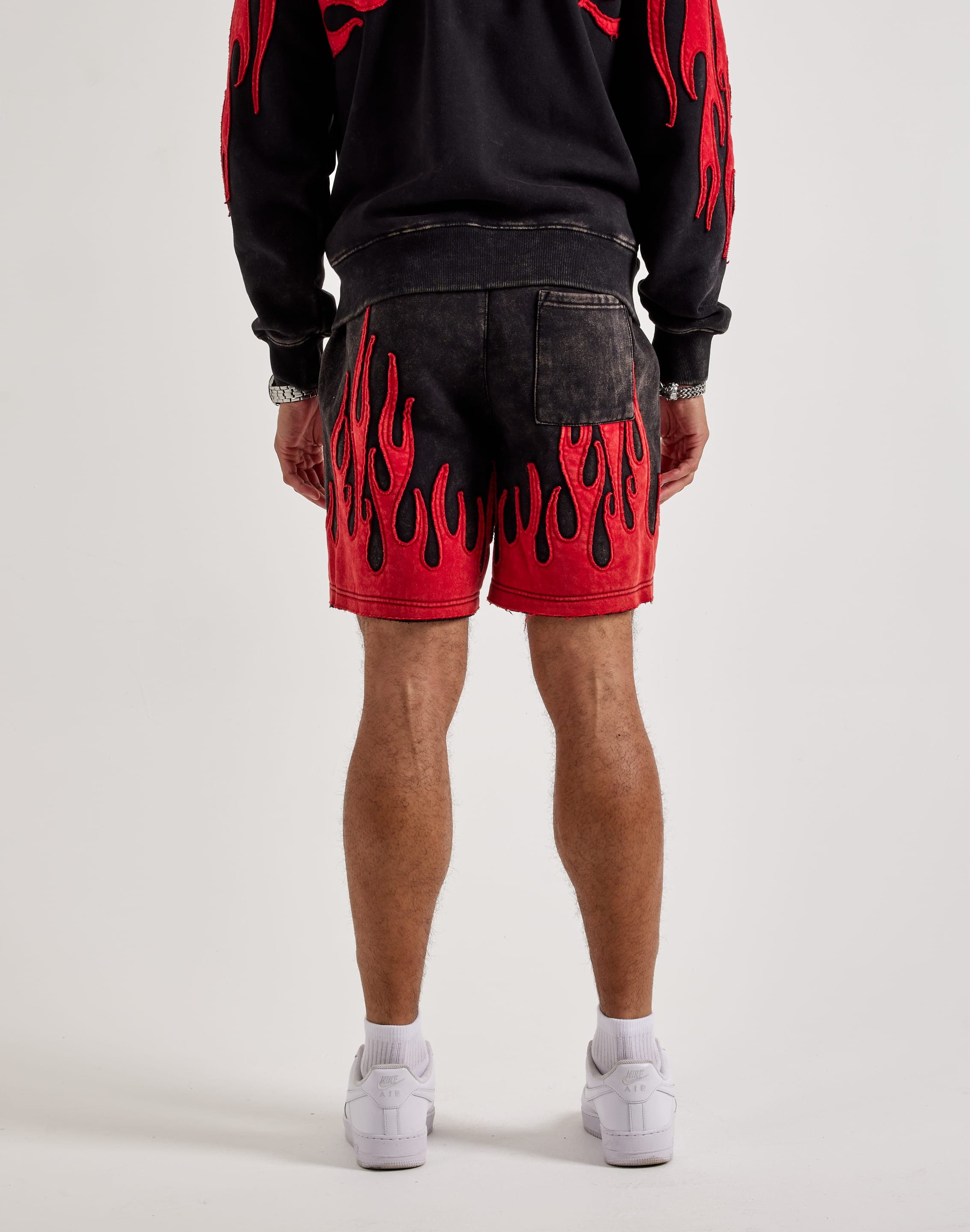 Smoke Rise Flame Fleece Shorts