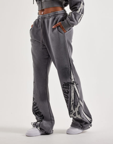 グレー PELLICULE 新品stone-deco sweat pants Amazon.com: PacSun Women's 1980 Sweatpants - Gray Size Large