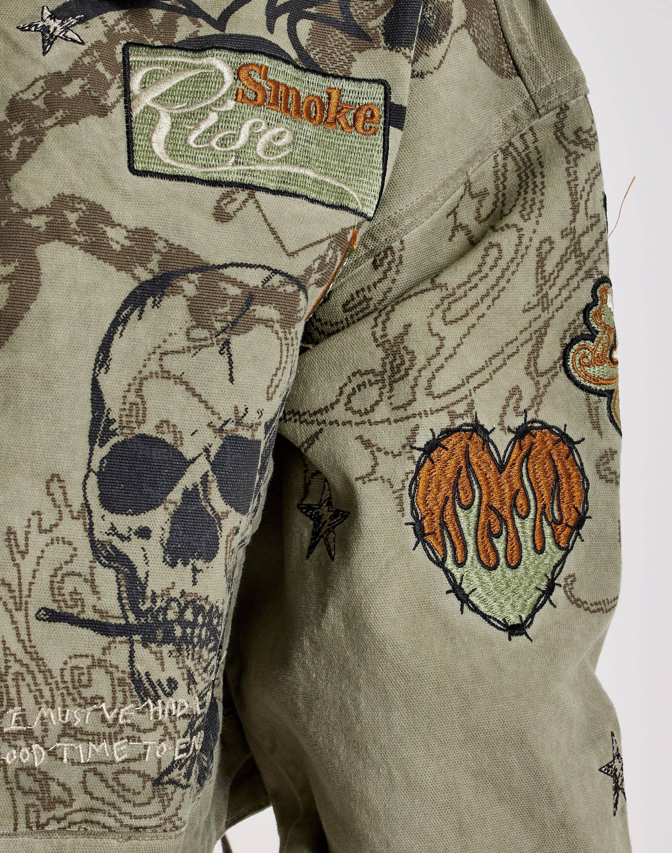 Photo of Smoke Rise Embroidered Printed Jacket