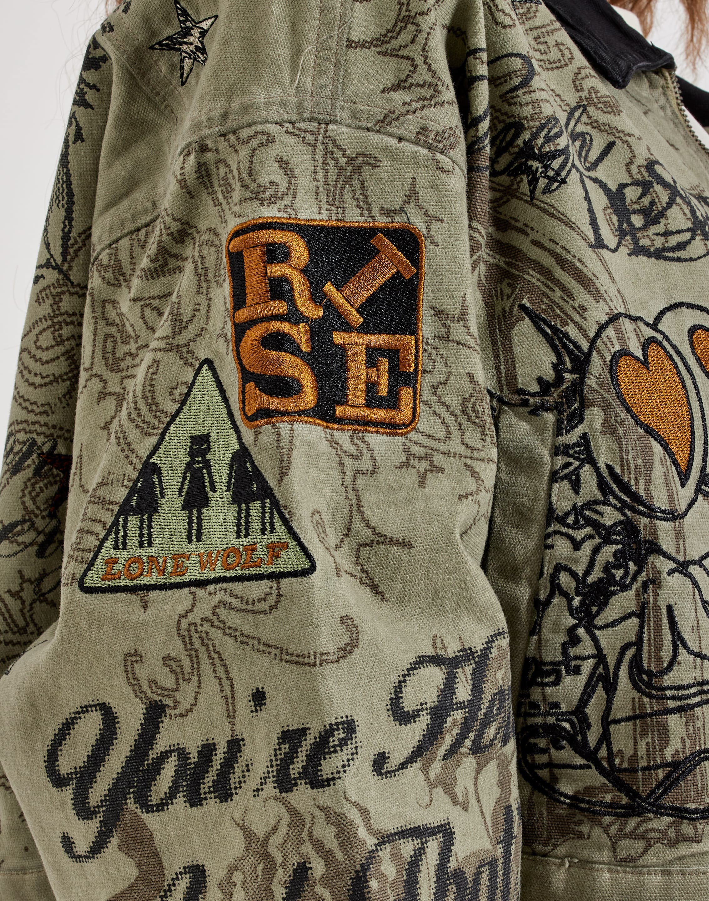 Photo of Smoke Rise Embroidered Printed Jacket