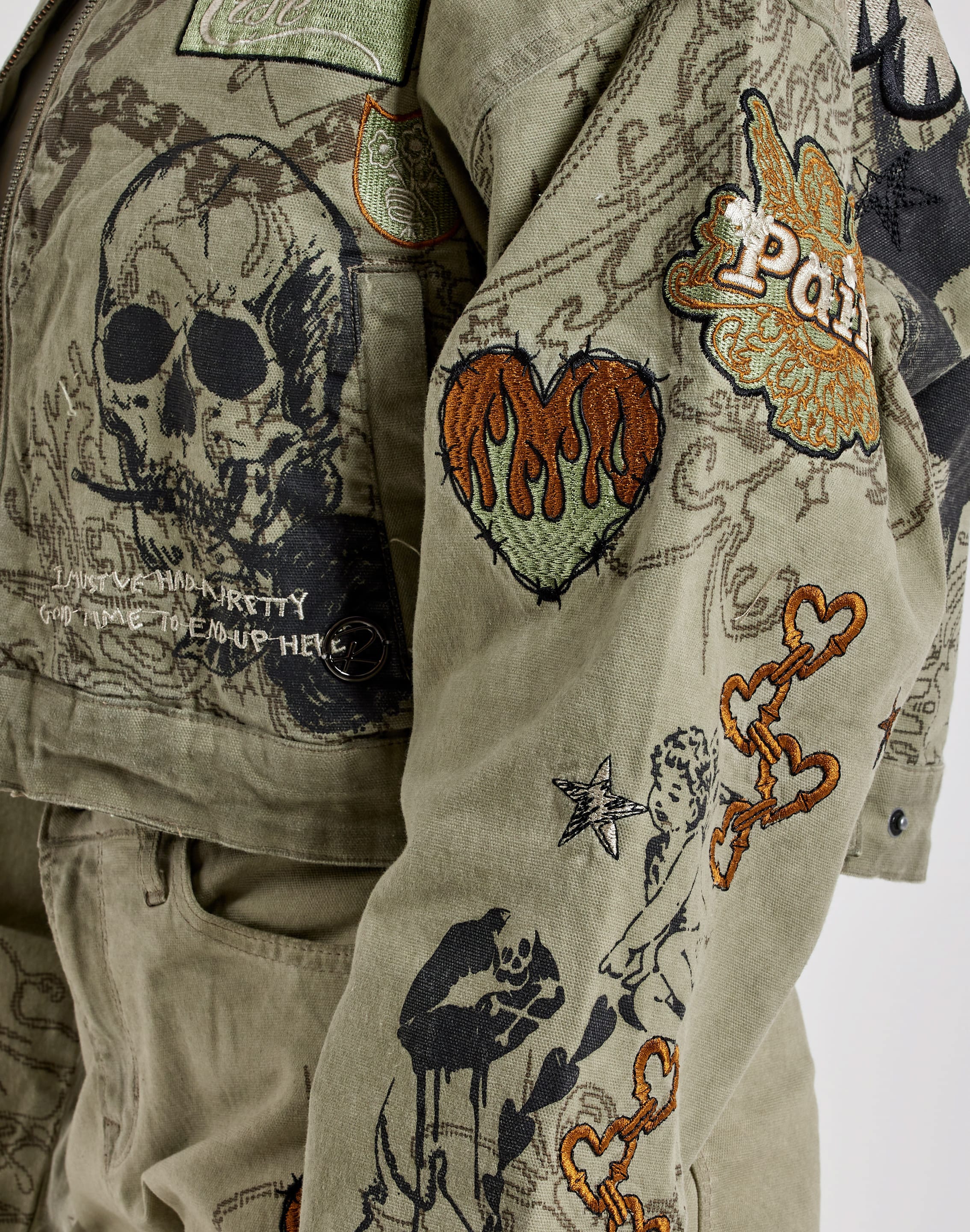 Photo of Smoke Rise Embroidered Printed Jacket