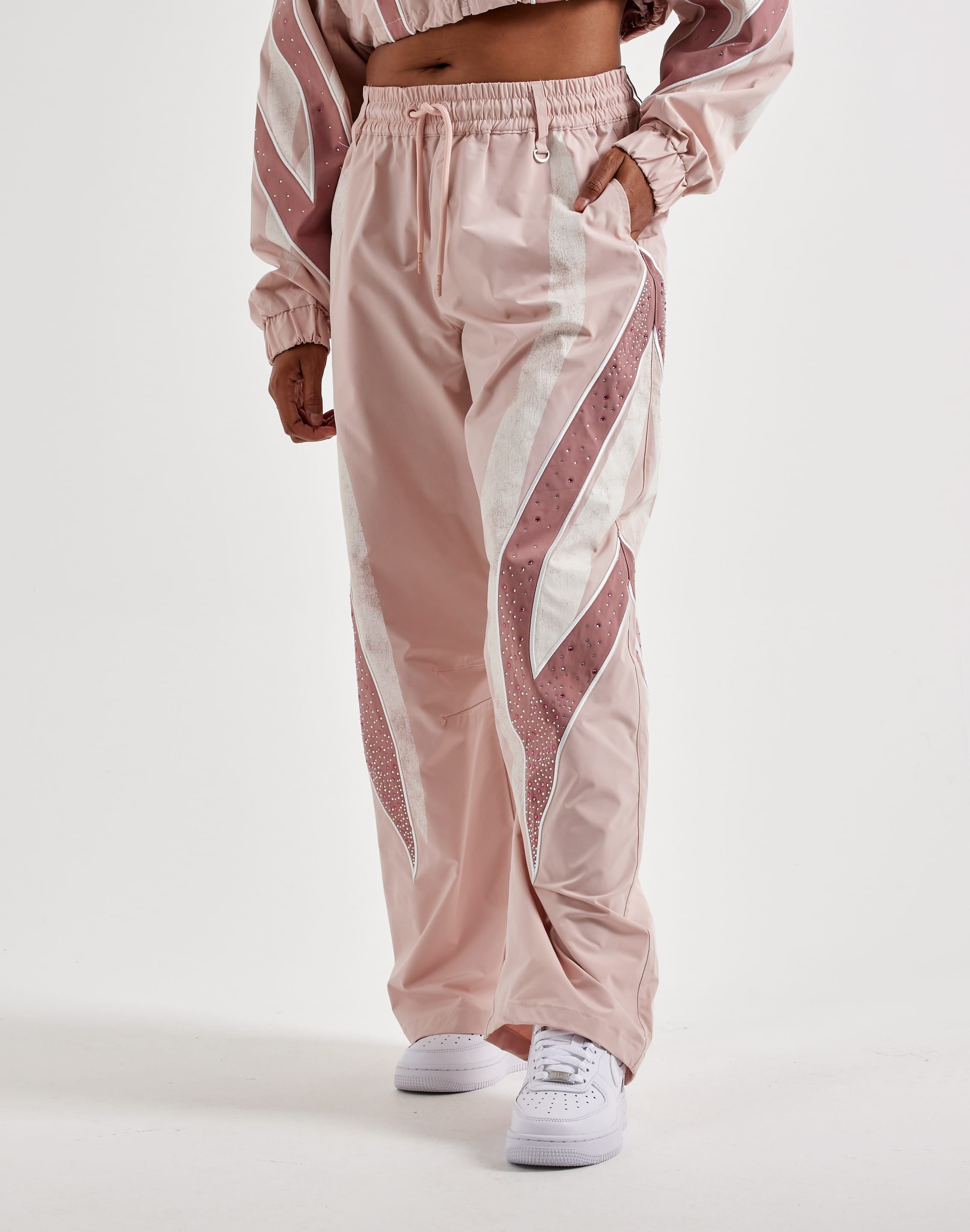 Photo of Smoke Rise Nylon Rhinestone Panel Pants