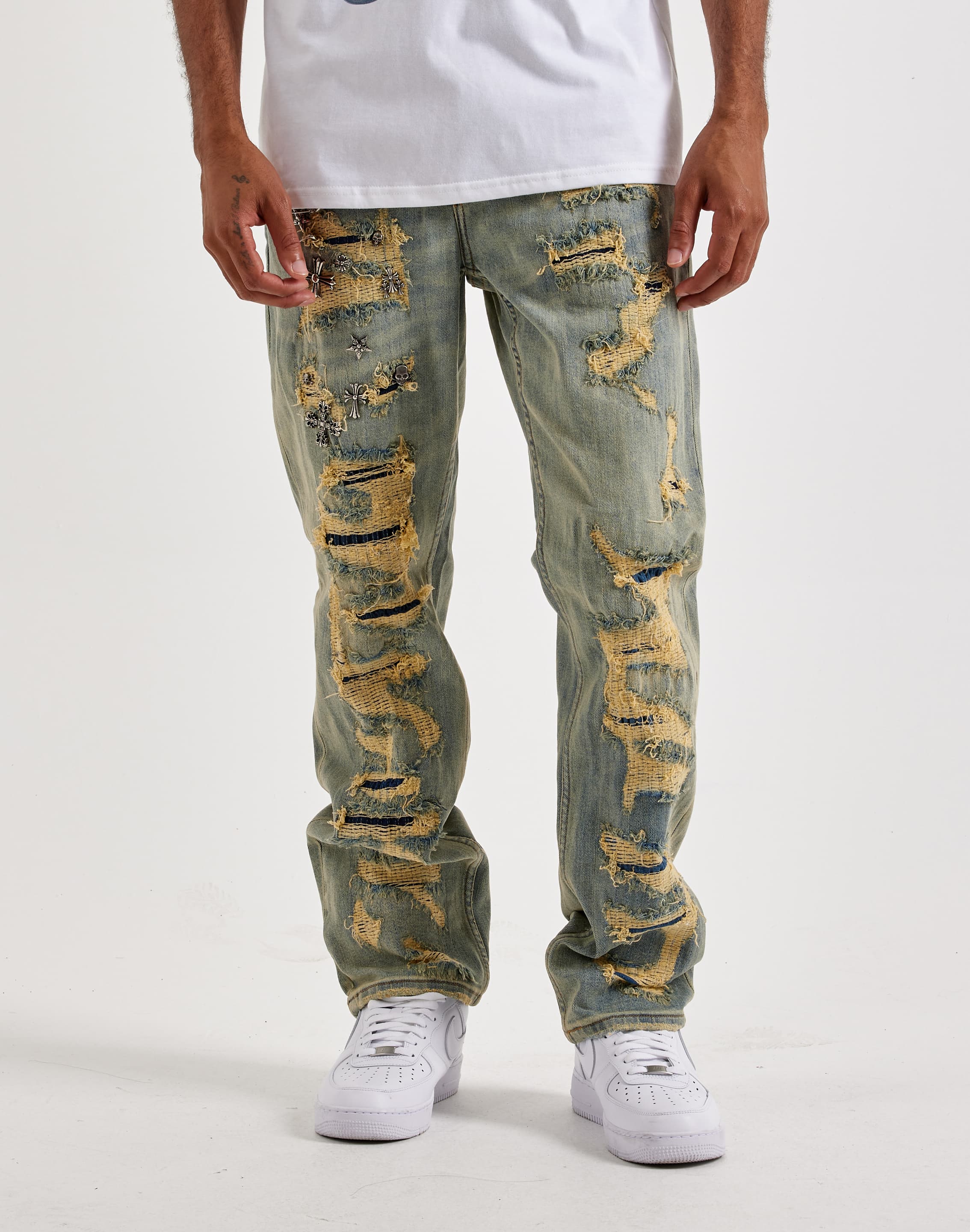 Photo of UNITED COTES  Smugglers Moon Slim Distressed Denim