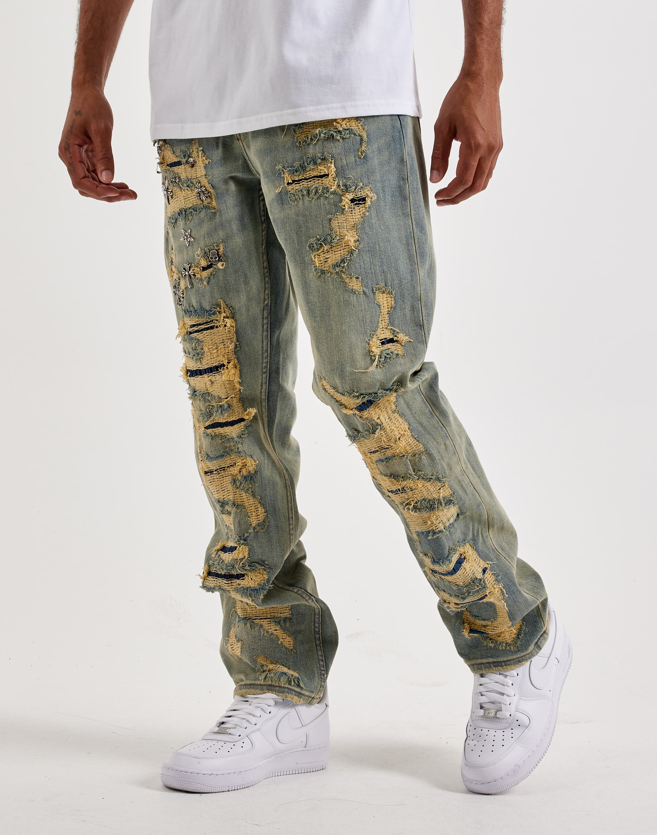 Photo of UNITED COTES  Smugglers Moon Slim Distressed Denim