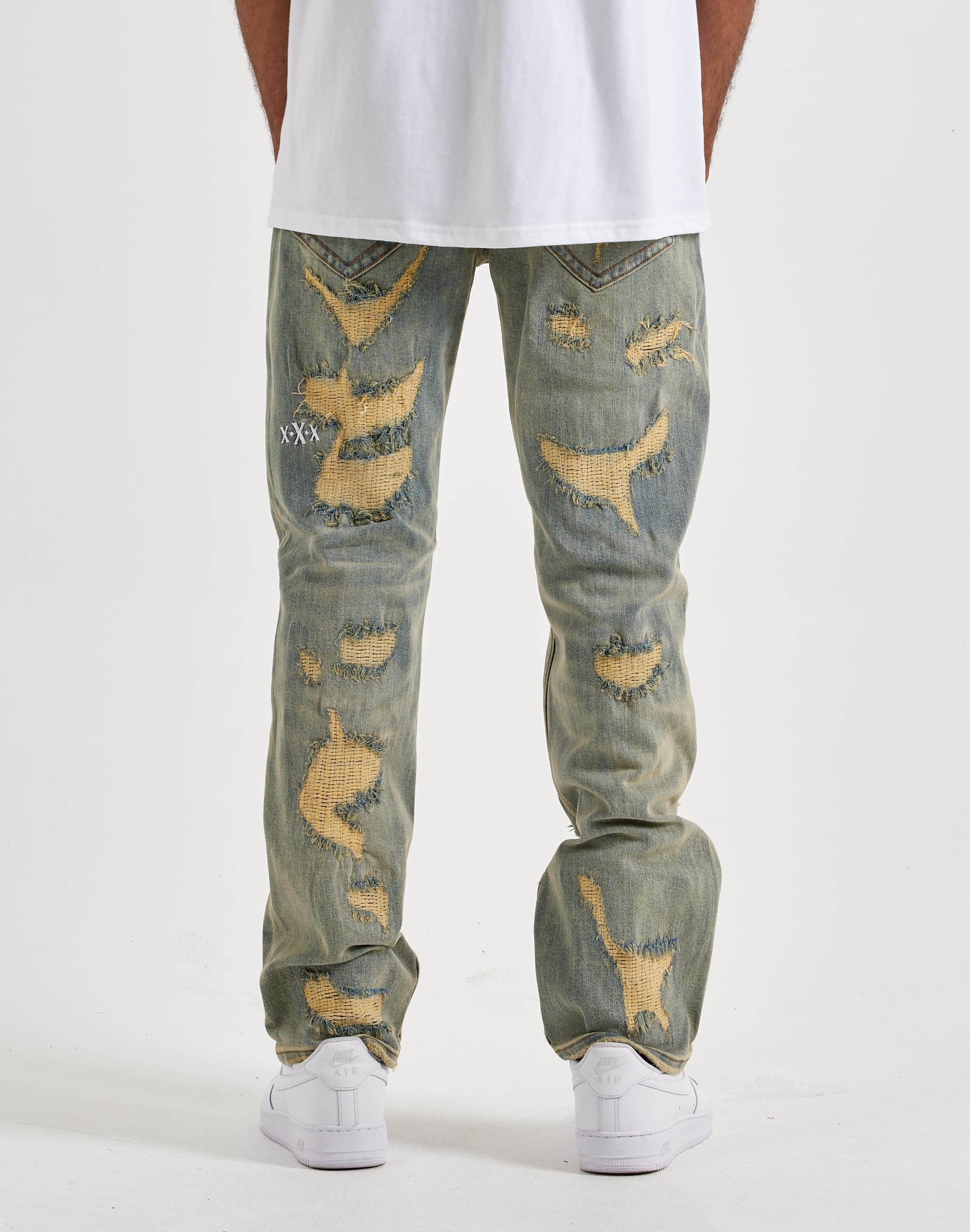 Photo of UNITED COTES  Smugglers Moon Slim Distressed Denim