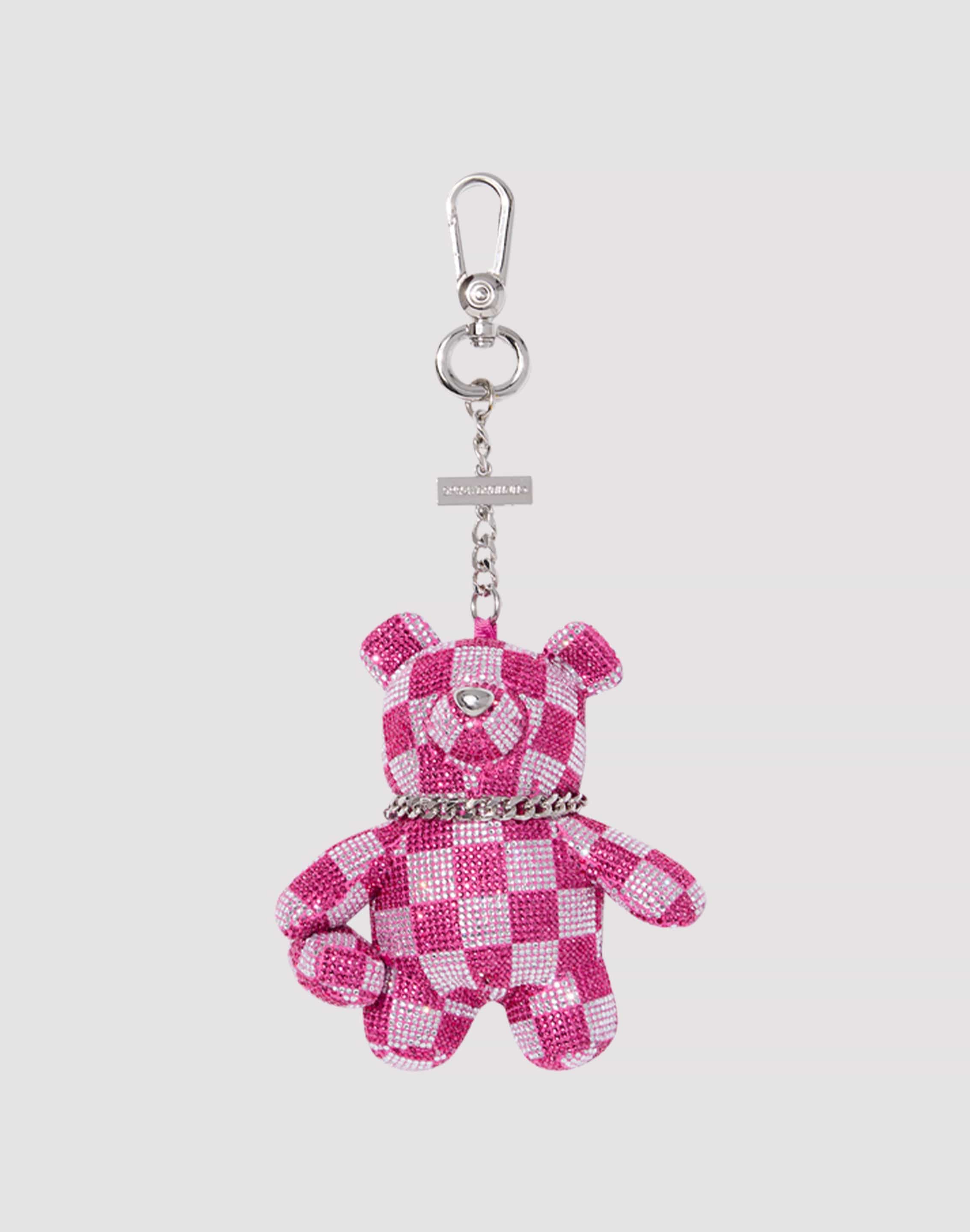 Sprayground Pink Sip Trinity Bear Keychain, image 1 of 2