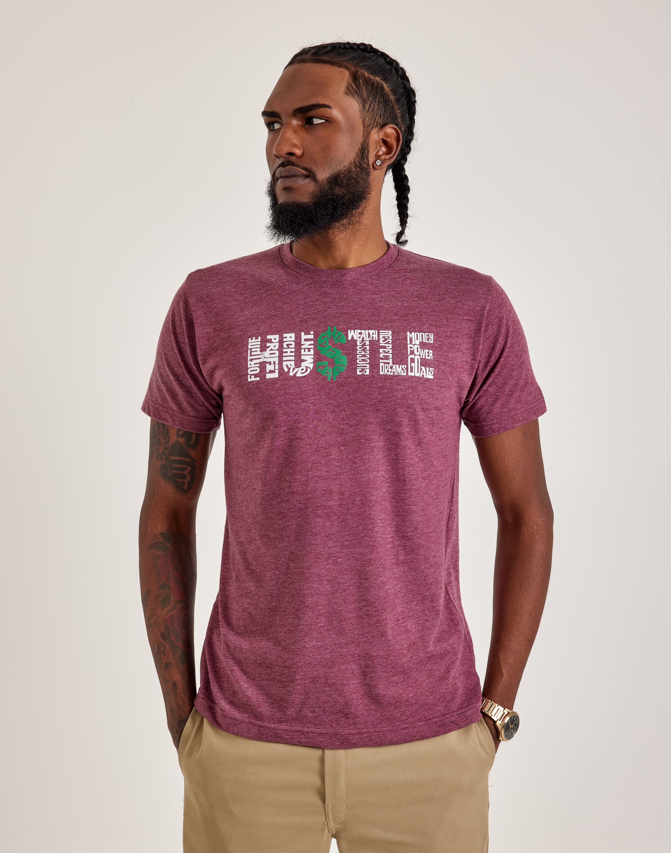 Photo of LA Pop Art Word Art Hustle Tee