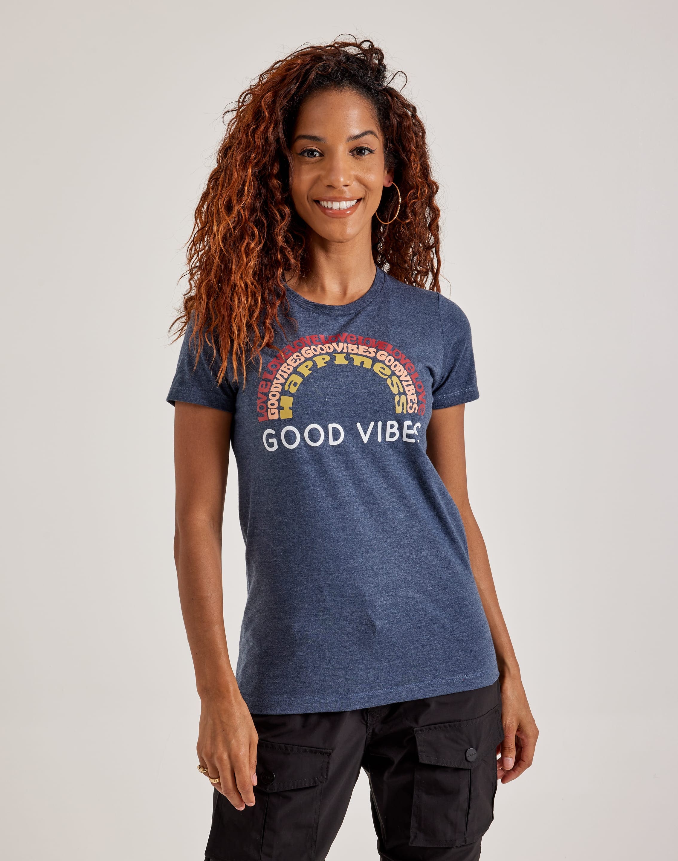 Photo of LA Pop Art Word Art Good Vibes Tee