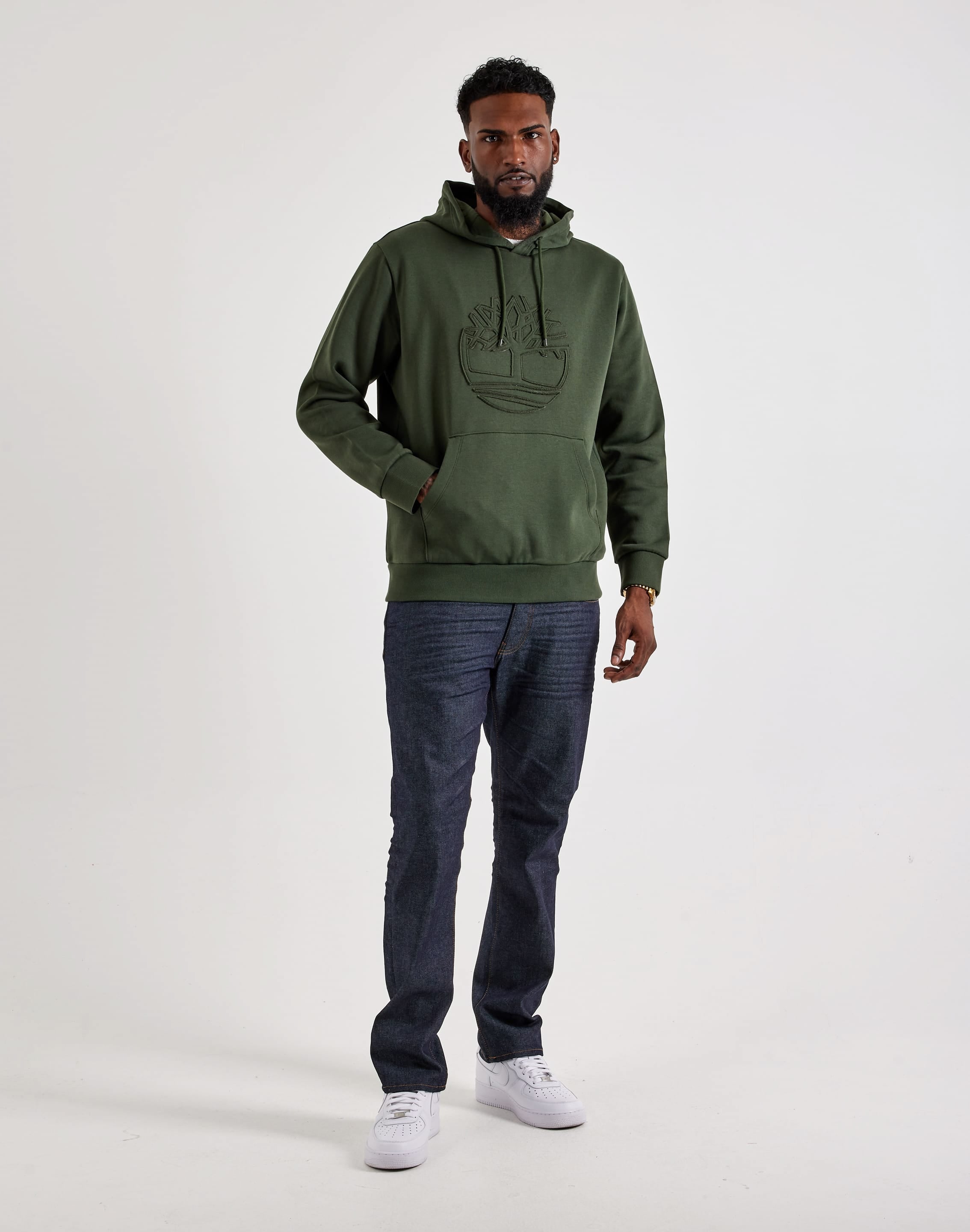 Photo of Timberland Tree Logo Patch Fleece Hoodie