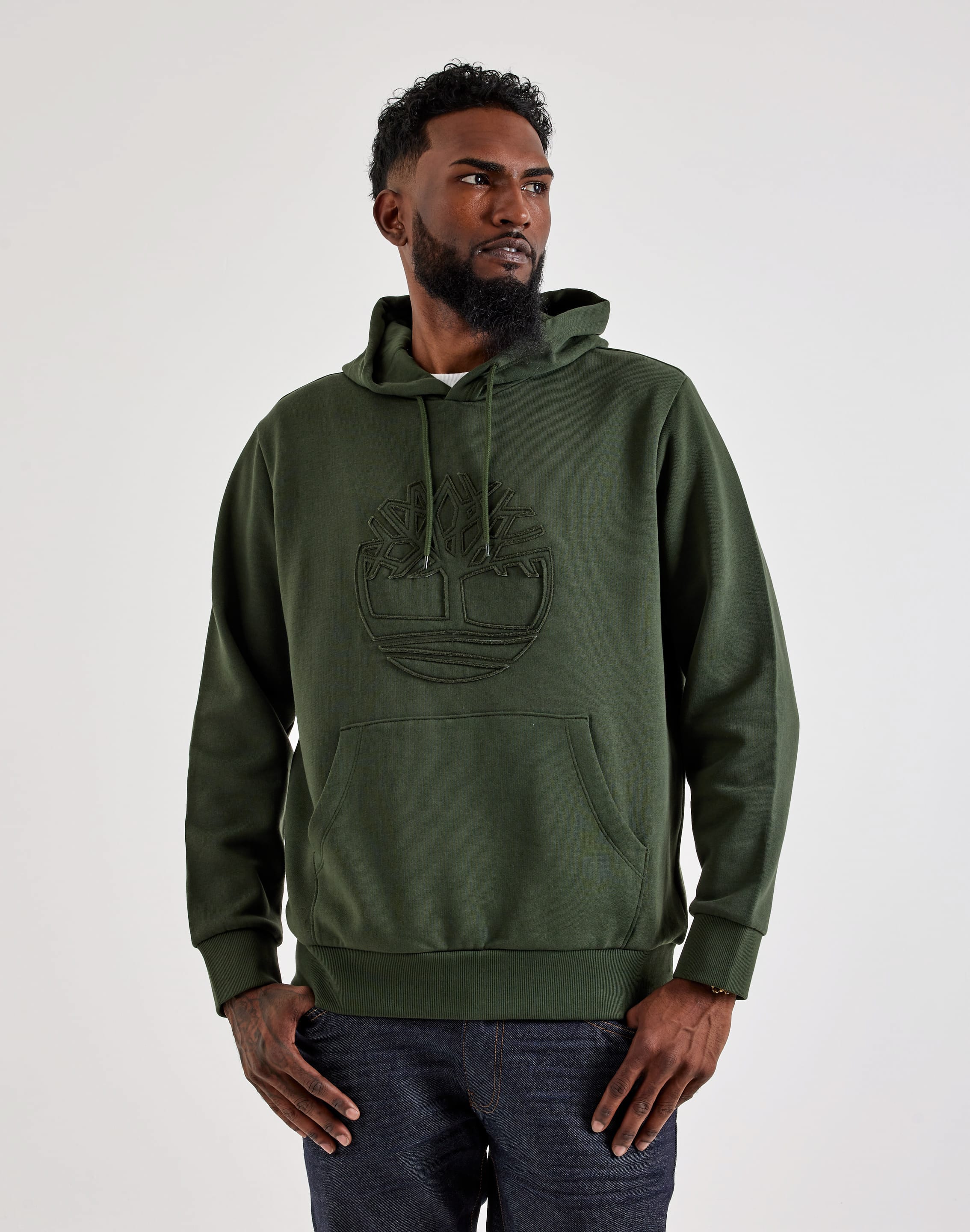Photo of Timberland Tree Logo Patch Fleece Hoodie