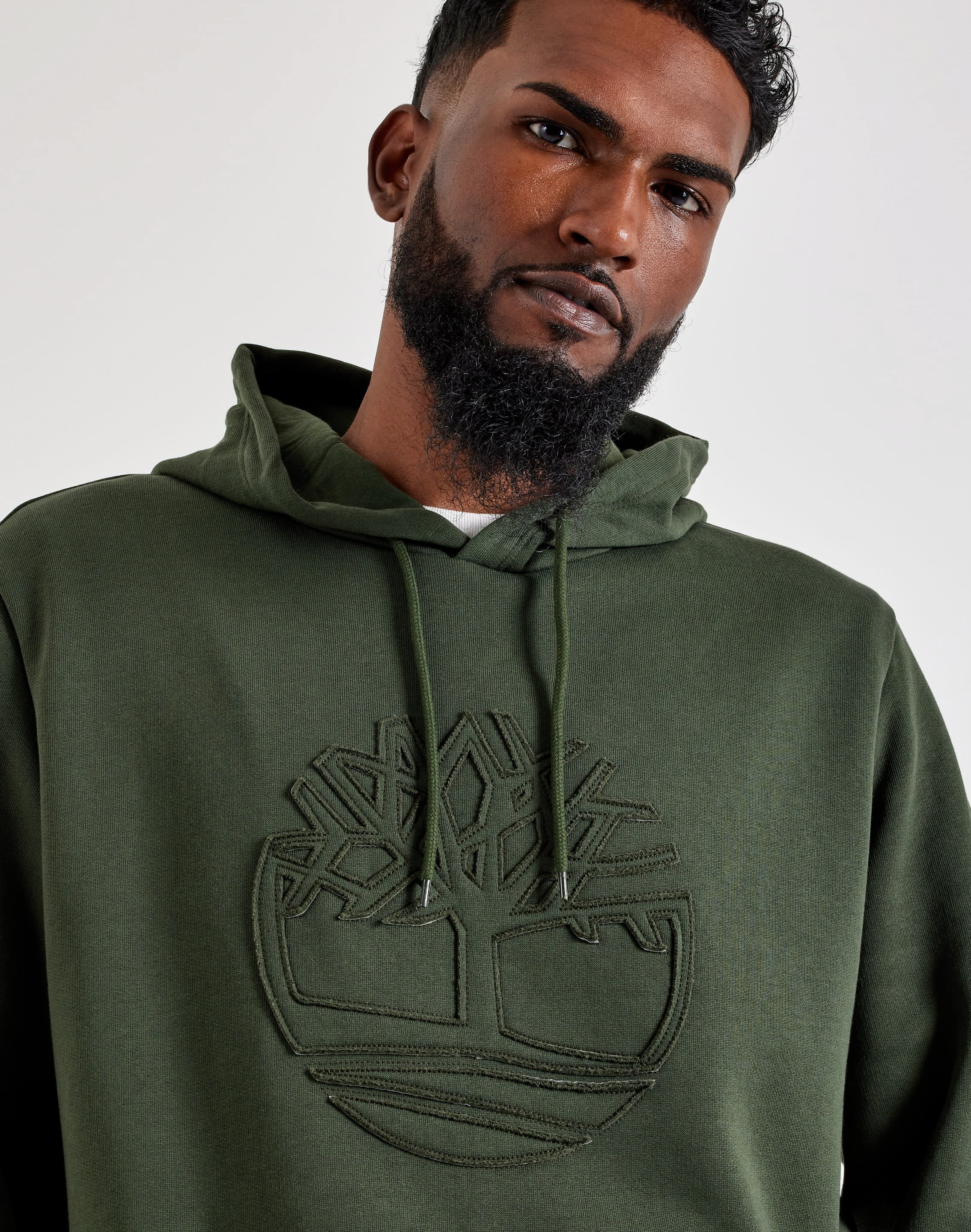 Photo of Timberland Tree Logo Patch Fleece Hoodie