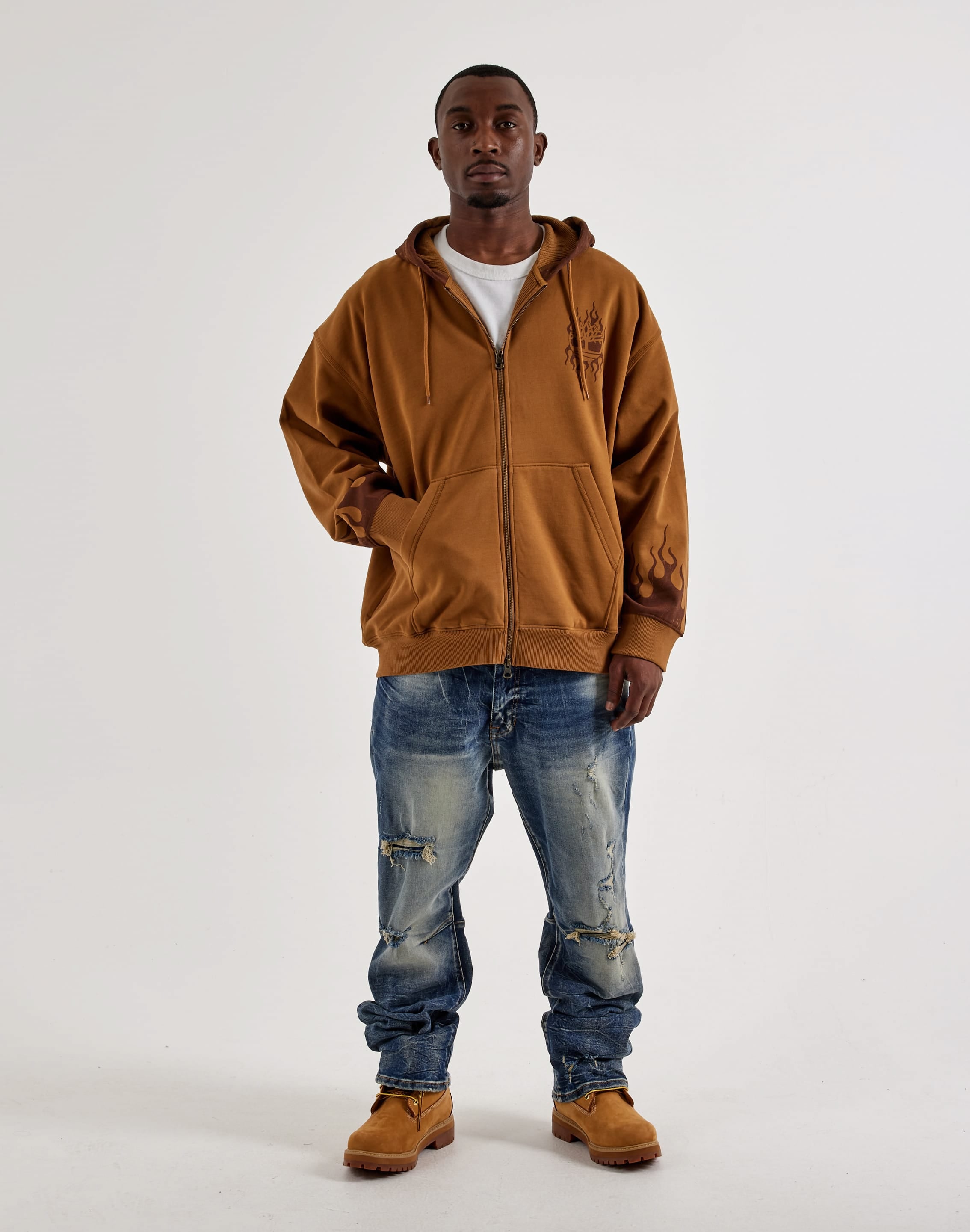 Timberland Loso Flames Full-Zip Fleece Hoodie, image 4 of 4