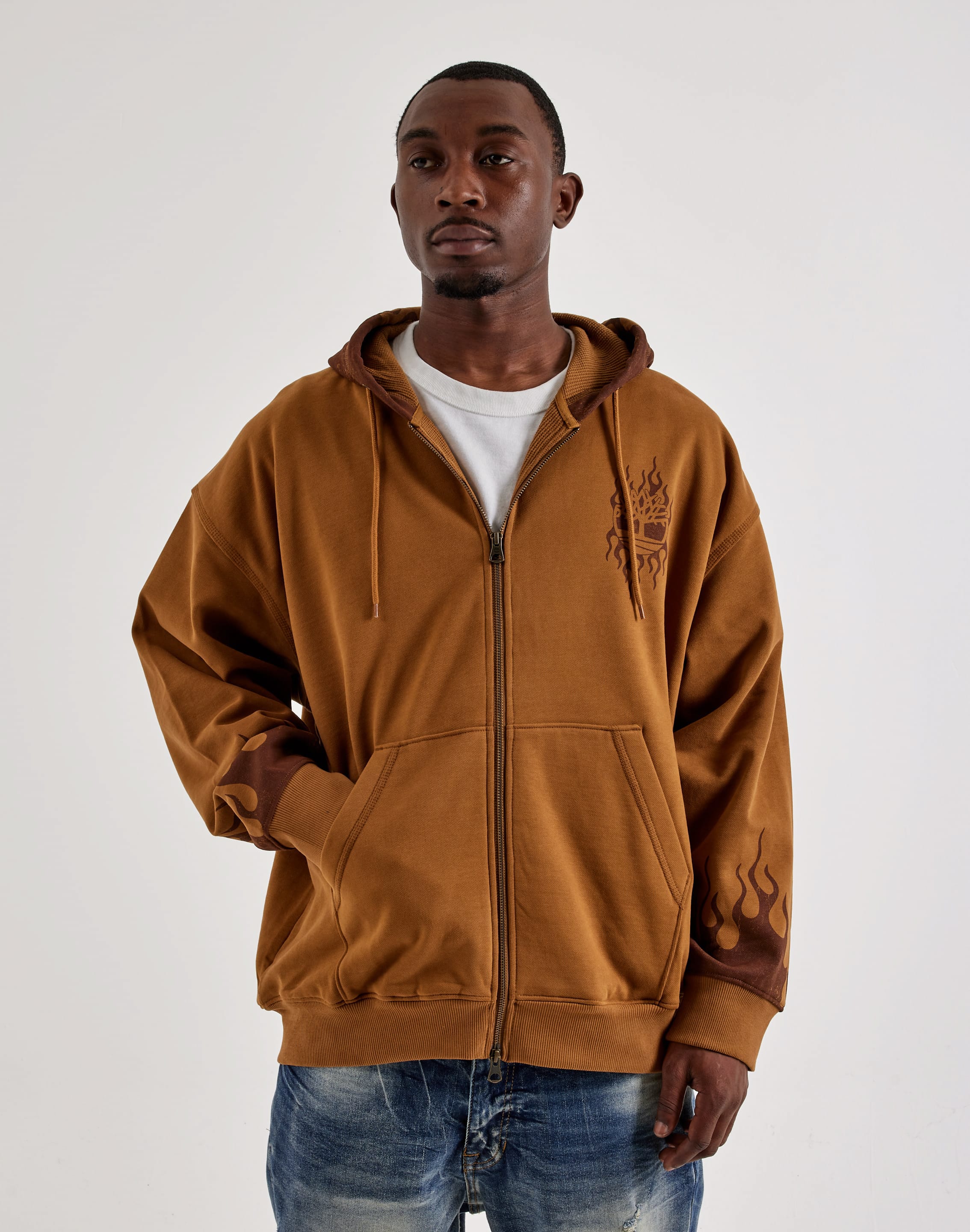 Timberland Loso Flames Full-Zip Fleece Hoodie, image 1 of 4
