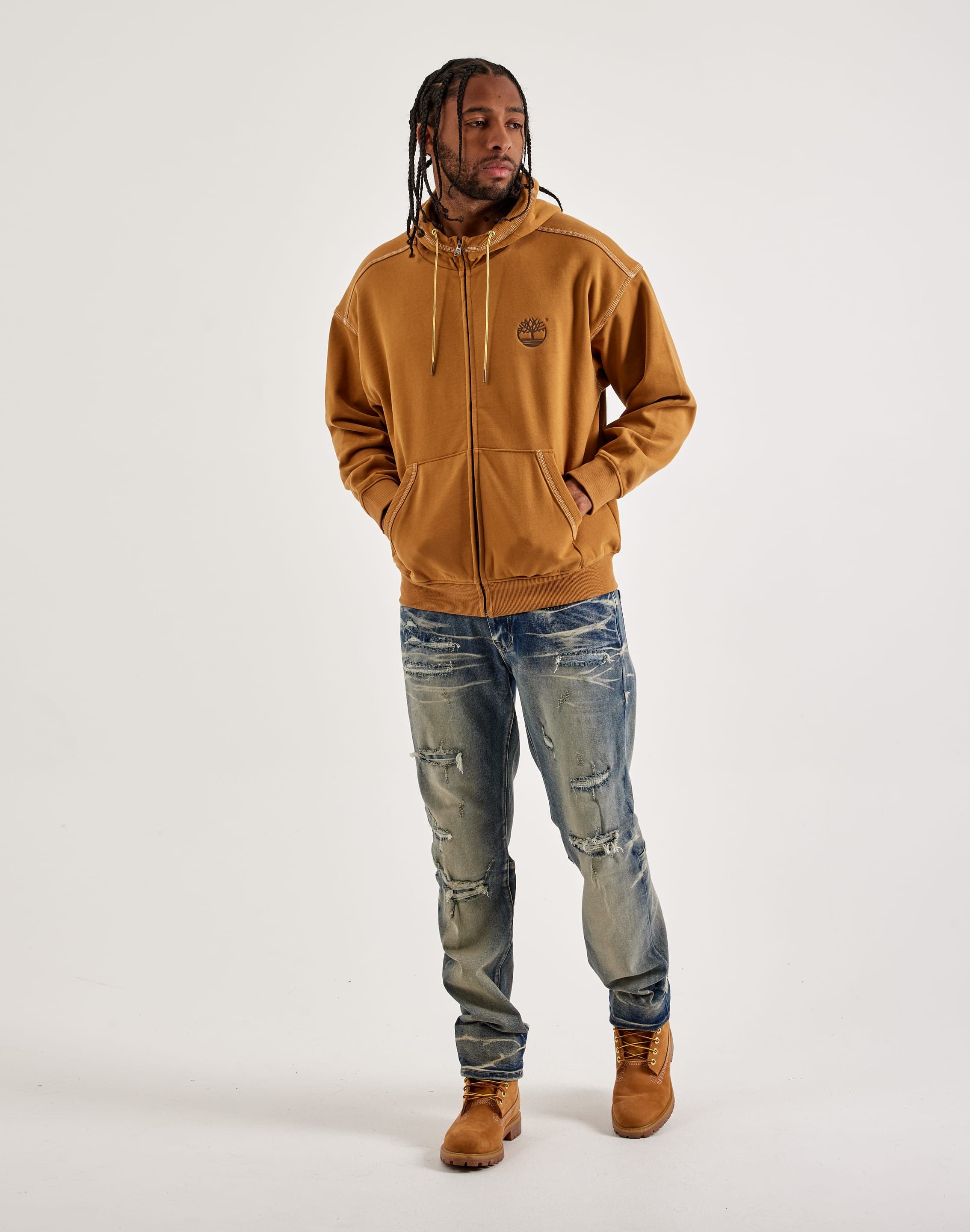 Timberland Full-Zip Fleece Hoodie – DTLR