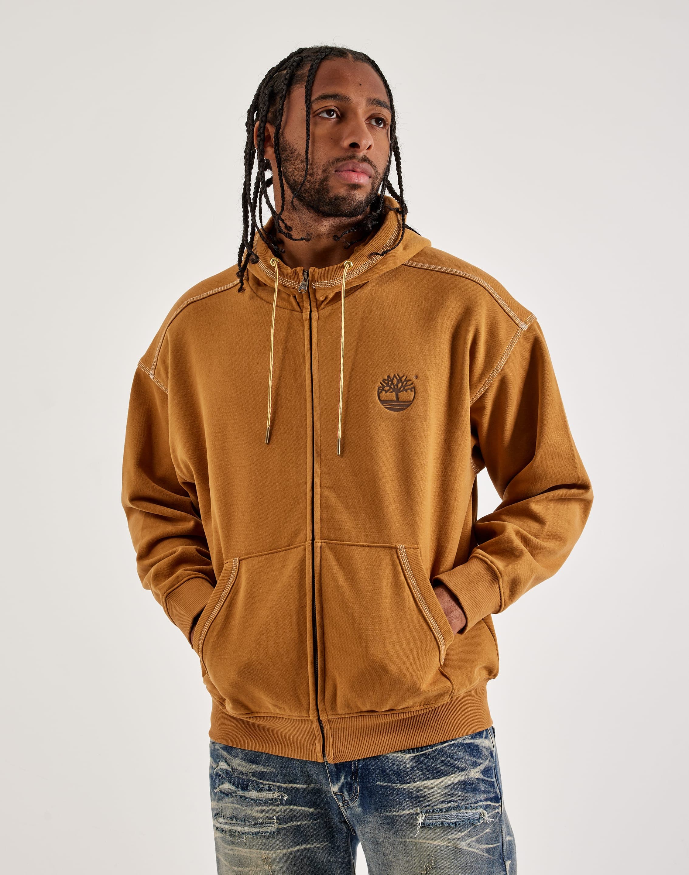 Timberland Full-Zip Fleece Hoodie – DTLR