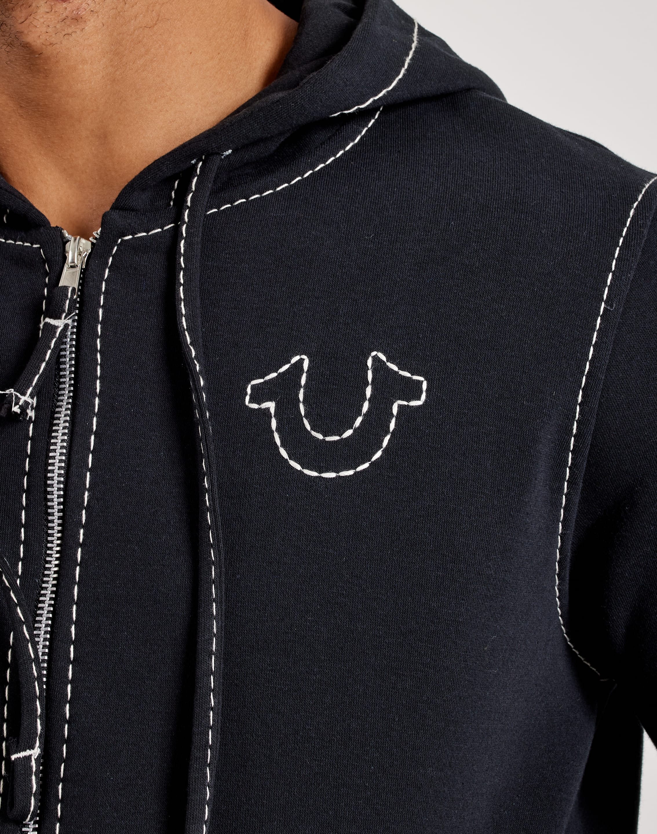 True Religion Big T Full-Zip Fleece Hoodie – DTLR