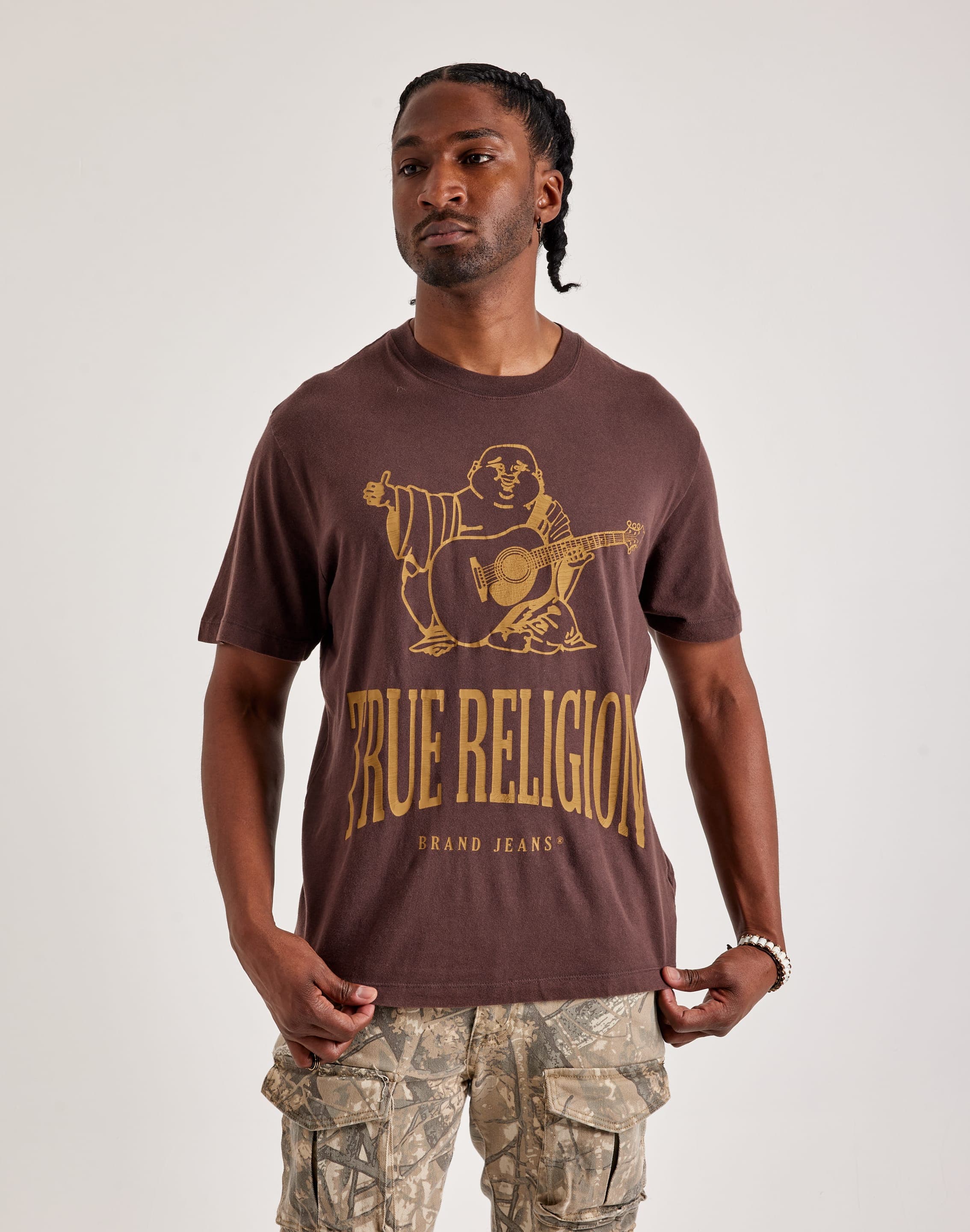 brown true religion dress True Religion Shrunken Big T Brown Crop Zip Hoodie