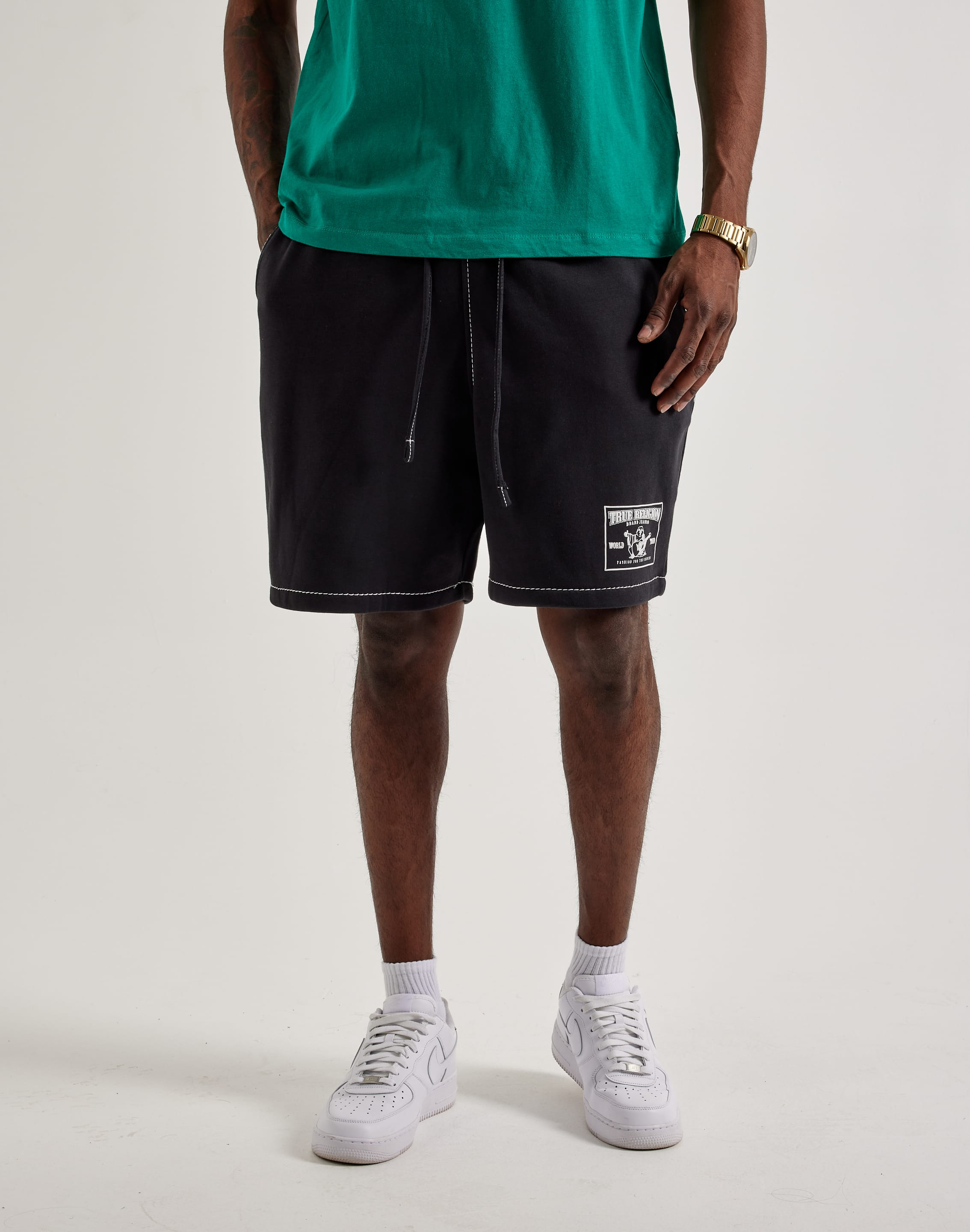 Mens Sportswear Black And White True Religion Sweat Suit True