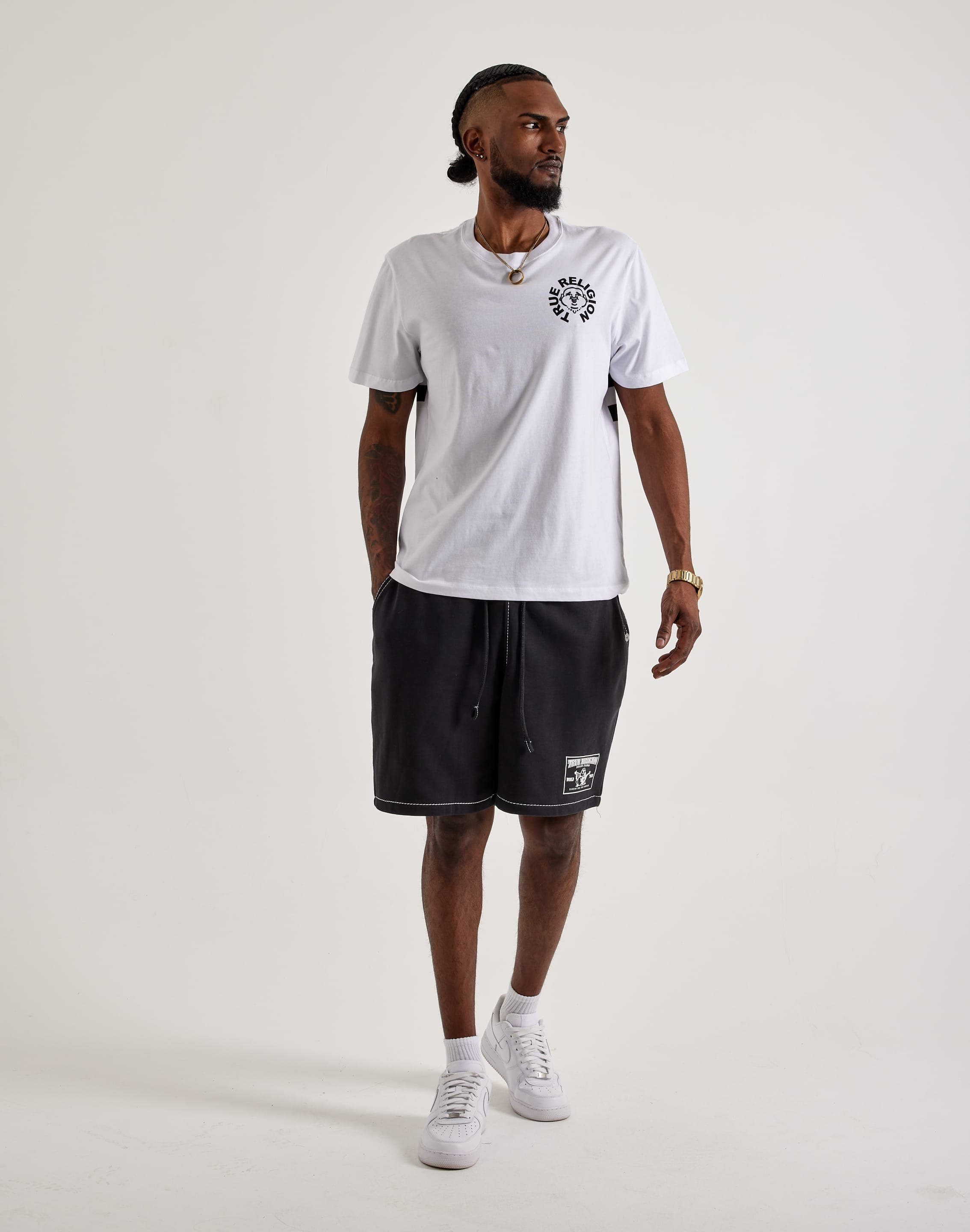 True Religion Buddha Face Tee