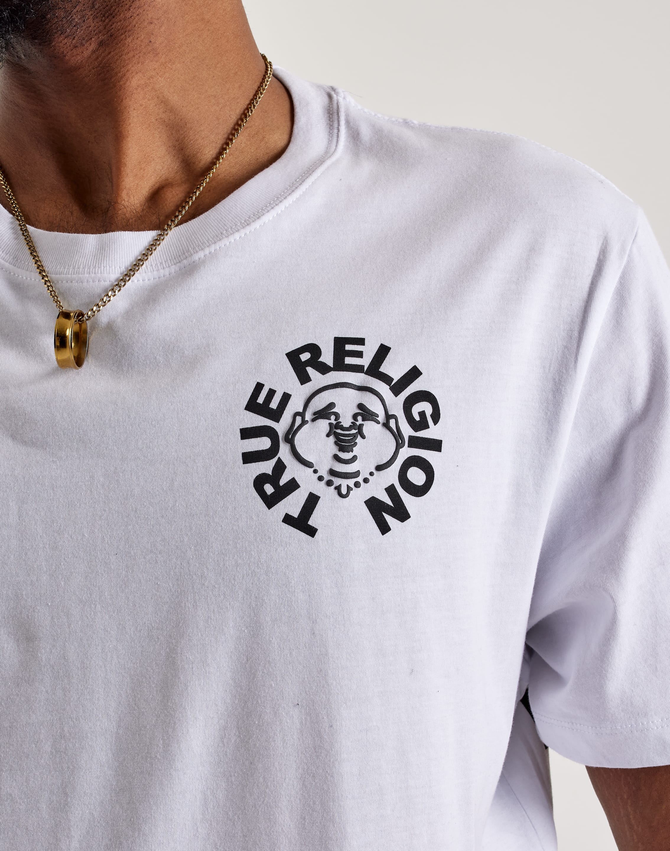 True Religion Buddha Face Tee