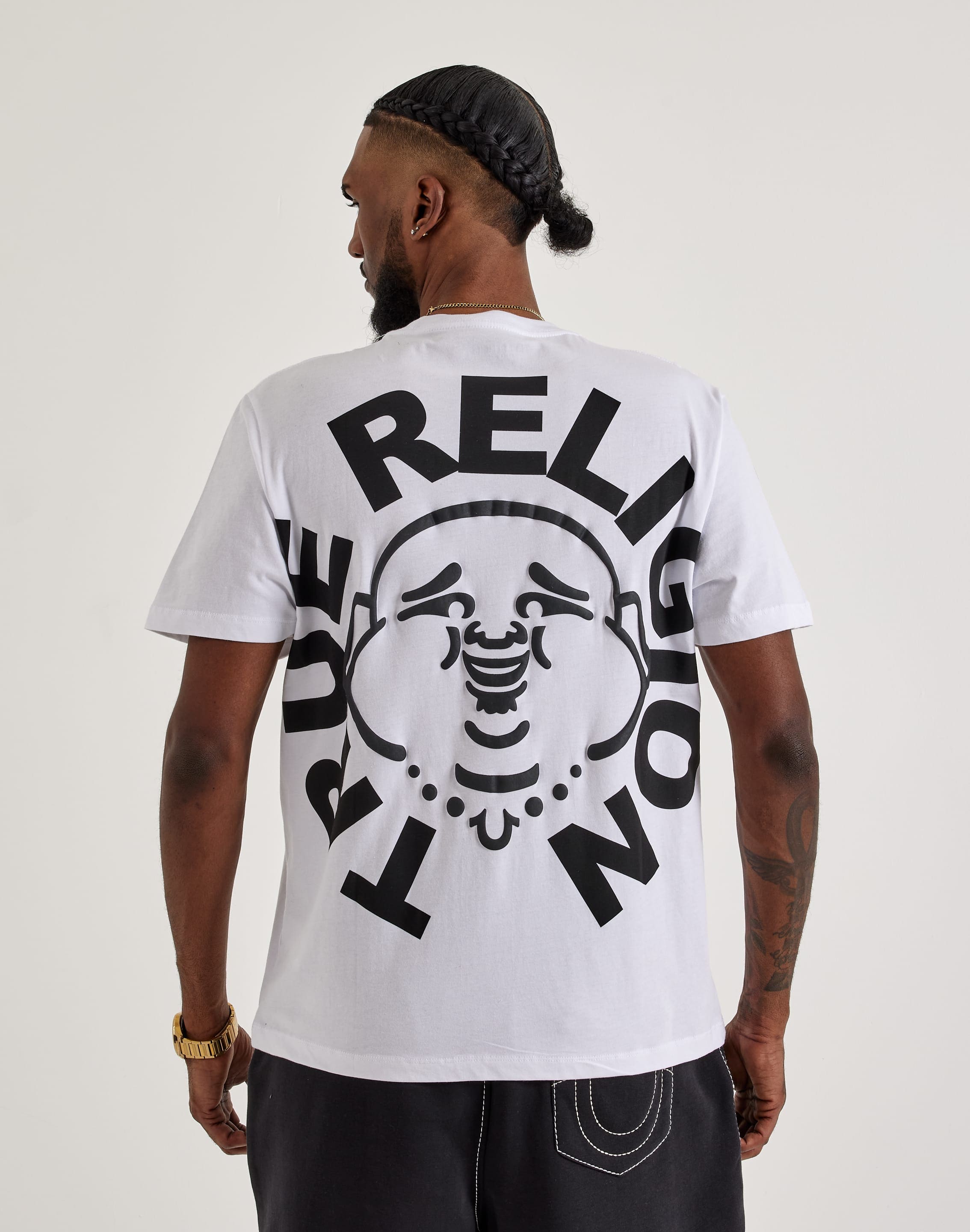 True Religion Buddha Face Tee