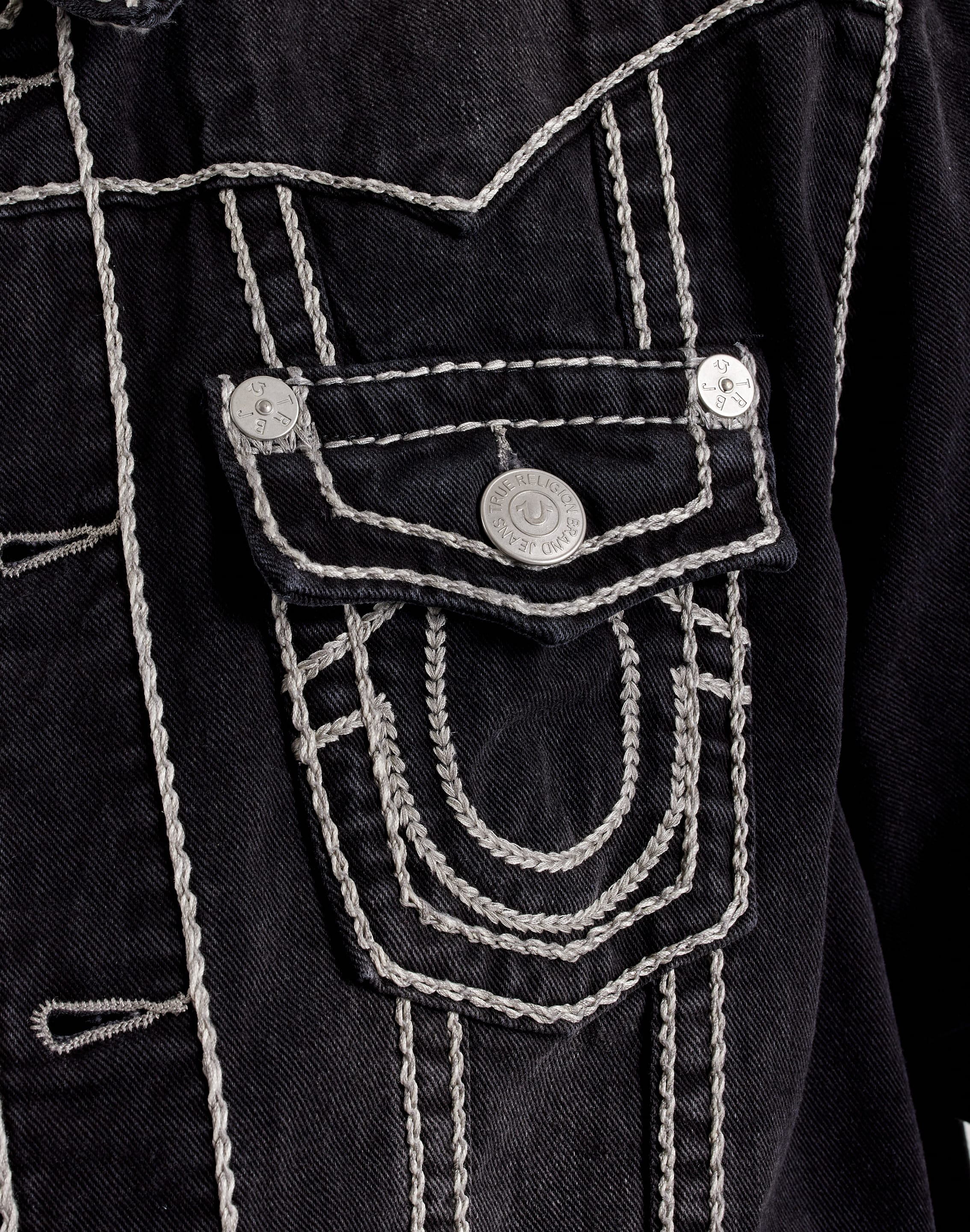 True Religion Jimmy Marled Rope Stitch Denim Jacket – DTLR