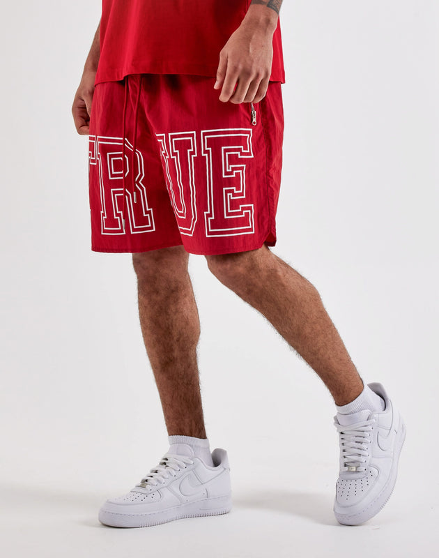 True Religion Block Logo Nylon Shorts – DTLR