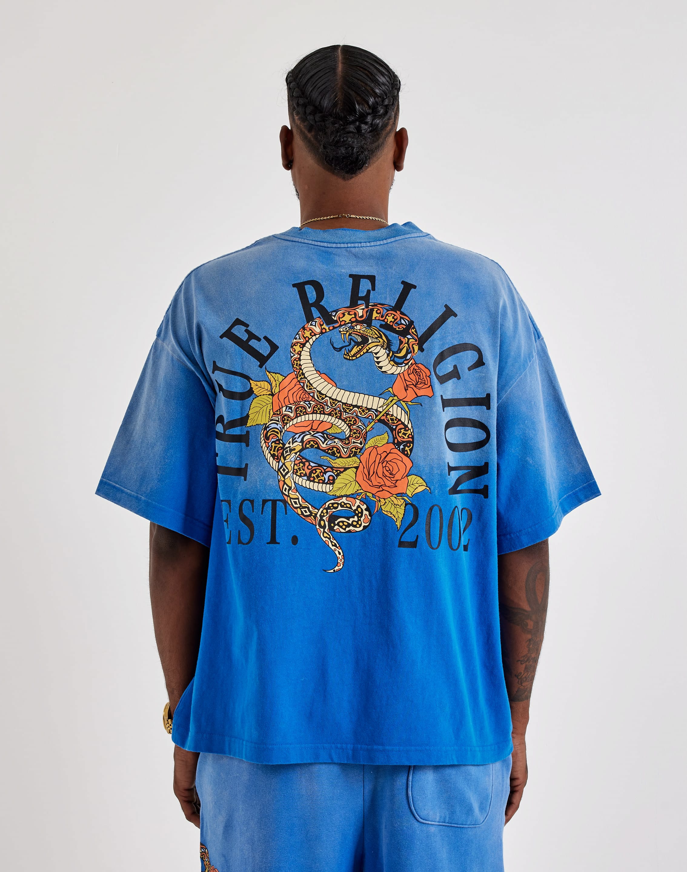 Photo of True Religion Floral Snake Oversized Tee